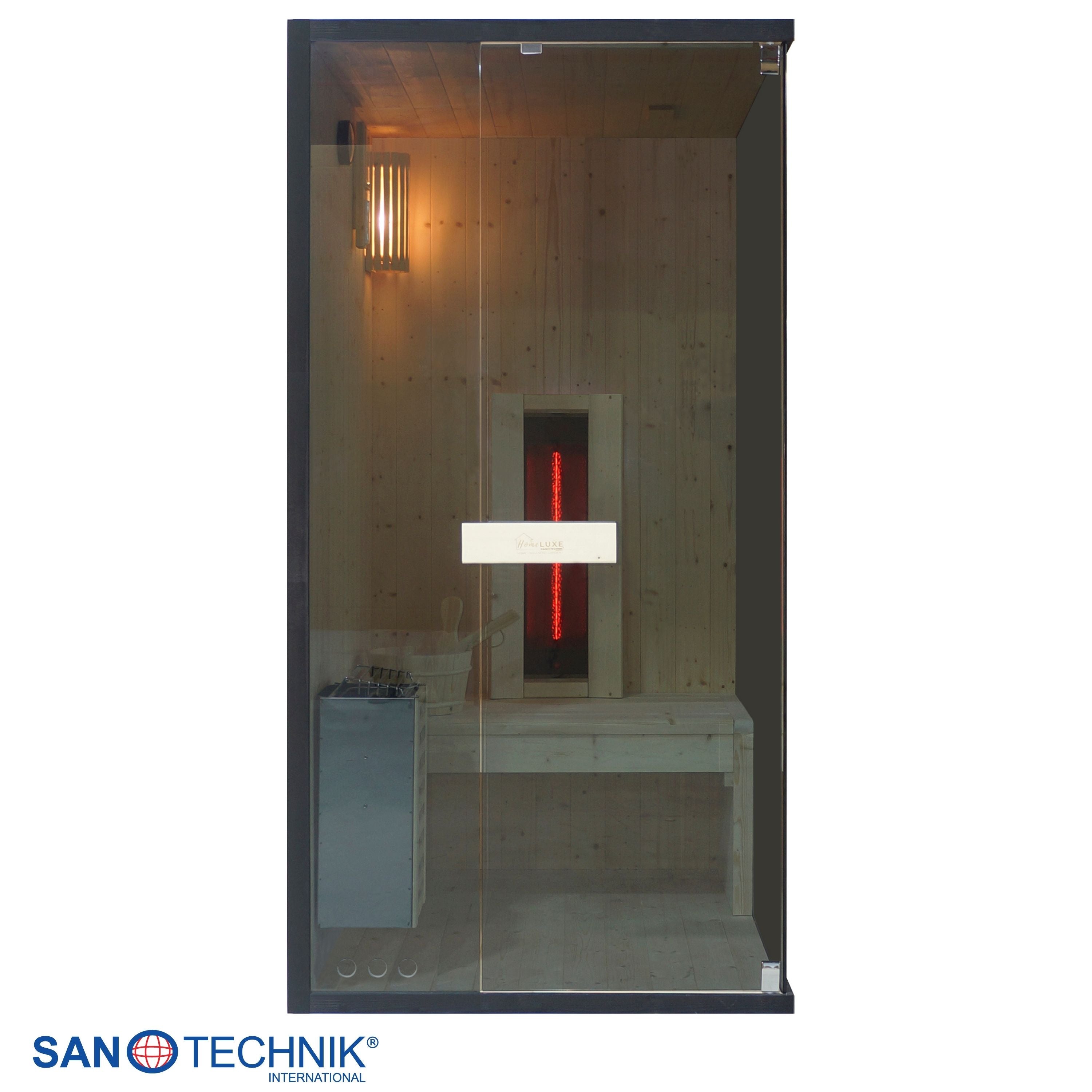Sanotechnik - GLACIER S Sauna + Infrarotkabine für 1 Person 100x120x200 cm