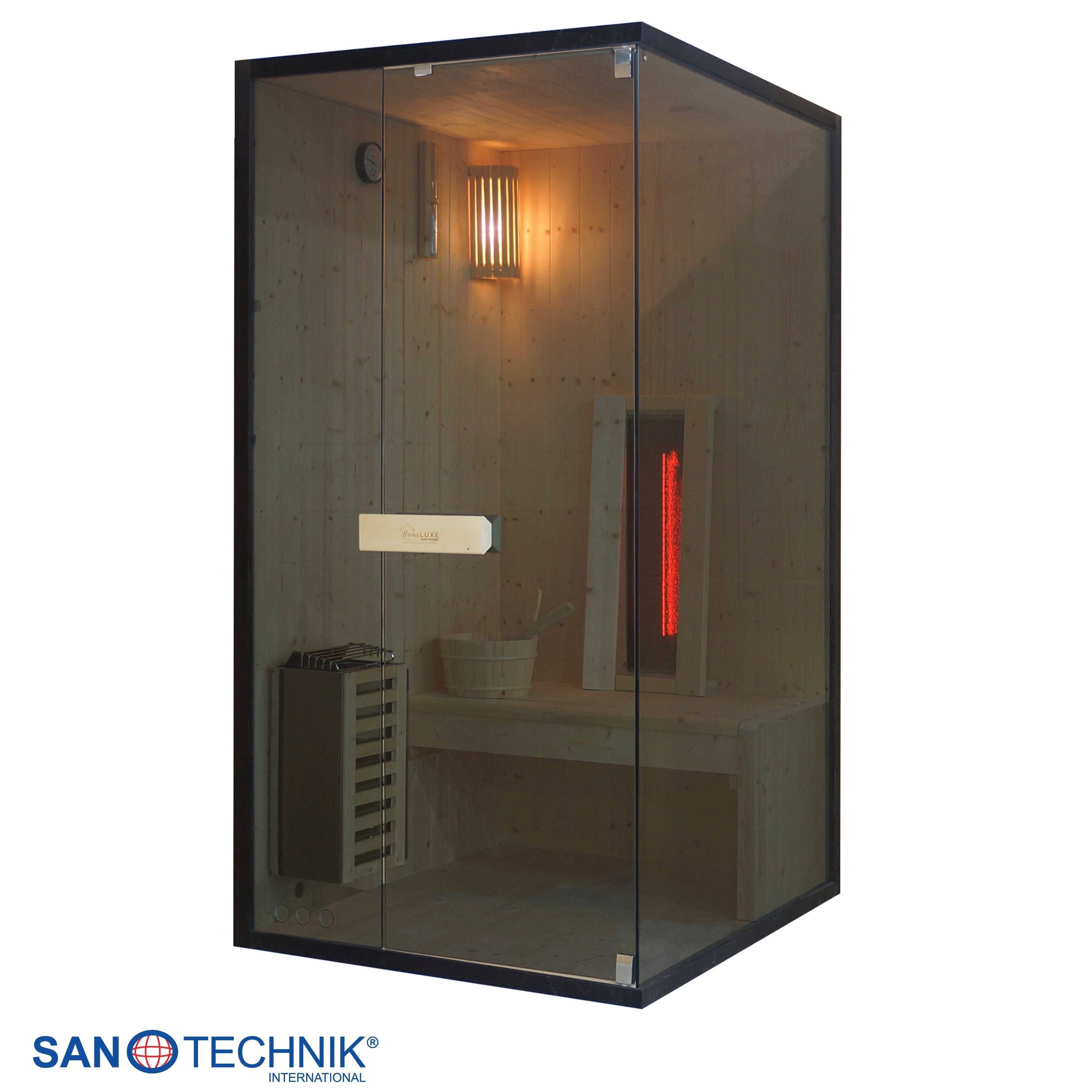 Sanotechnik - GLACIER S Sauna + Infrarotkabine für 1 Person 100x120x200 cm