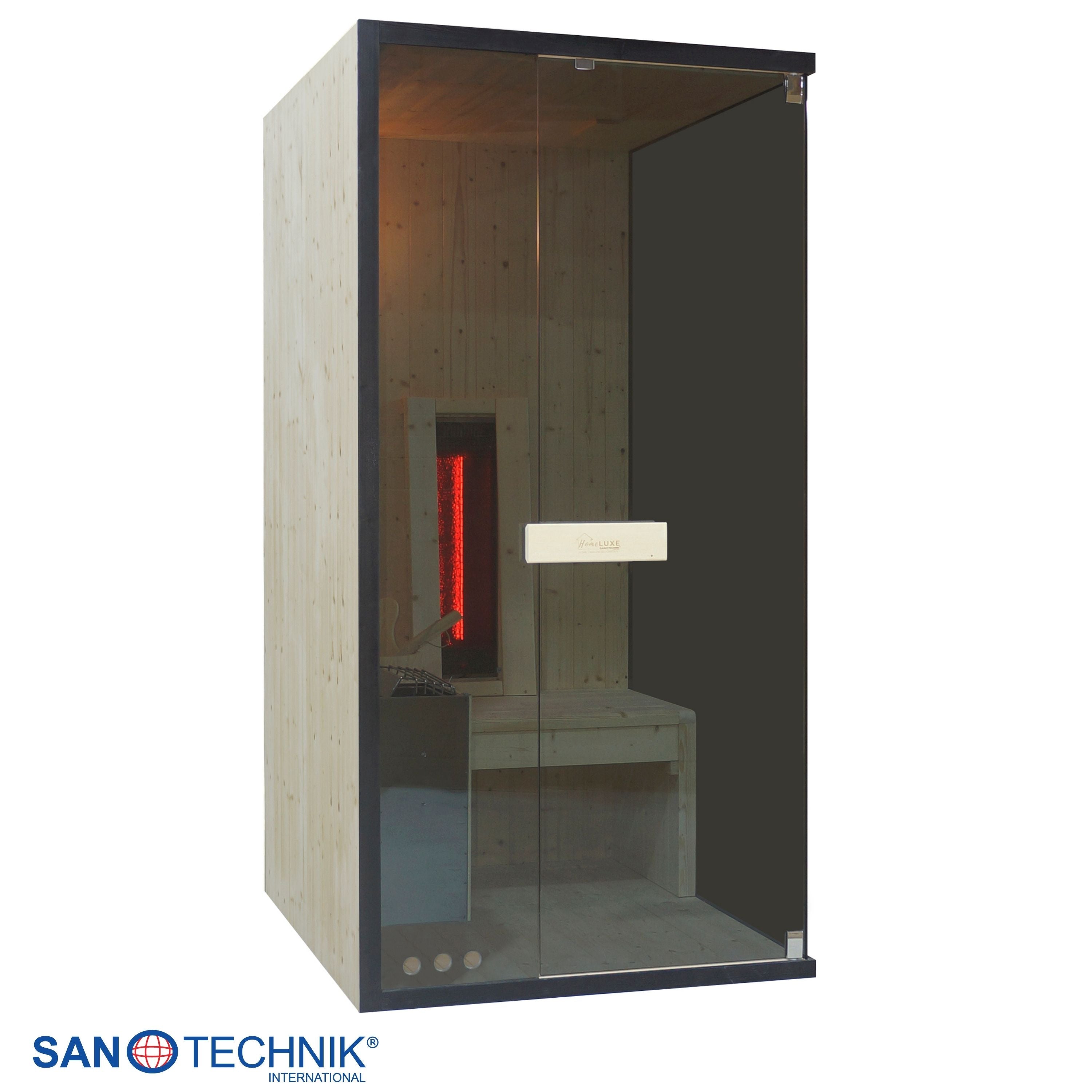 Sanotechnik - GLACIER S Sauna + Infrarotkabine für 1 Person 100x120x200 cm