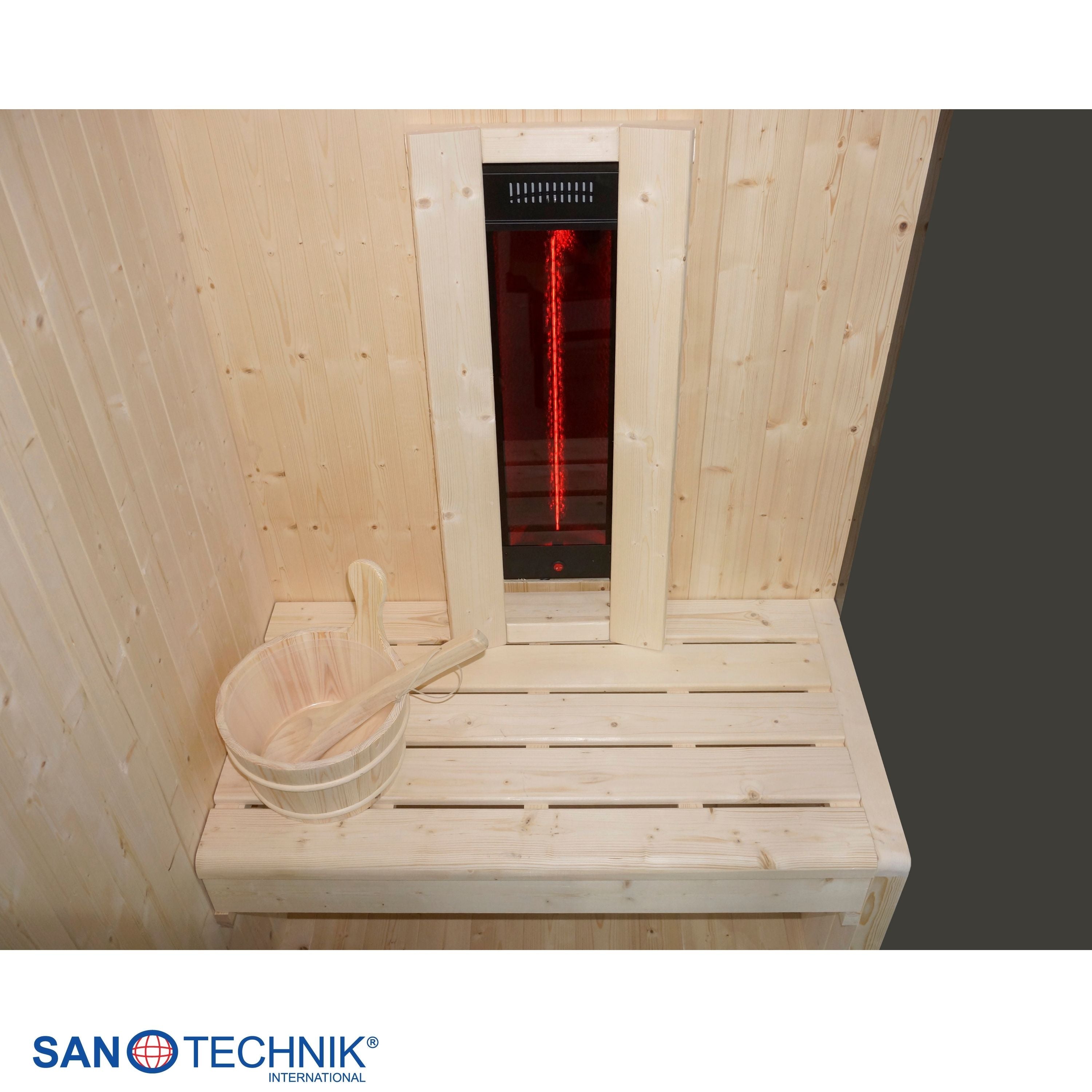 Sanotechnik - GLACIER S Sauna + Infrarotkabine für 1 Person 100x120x200 cm