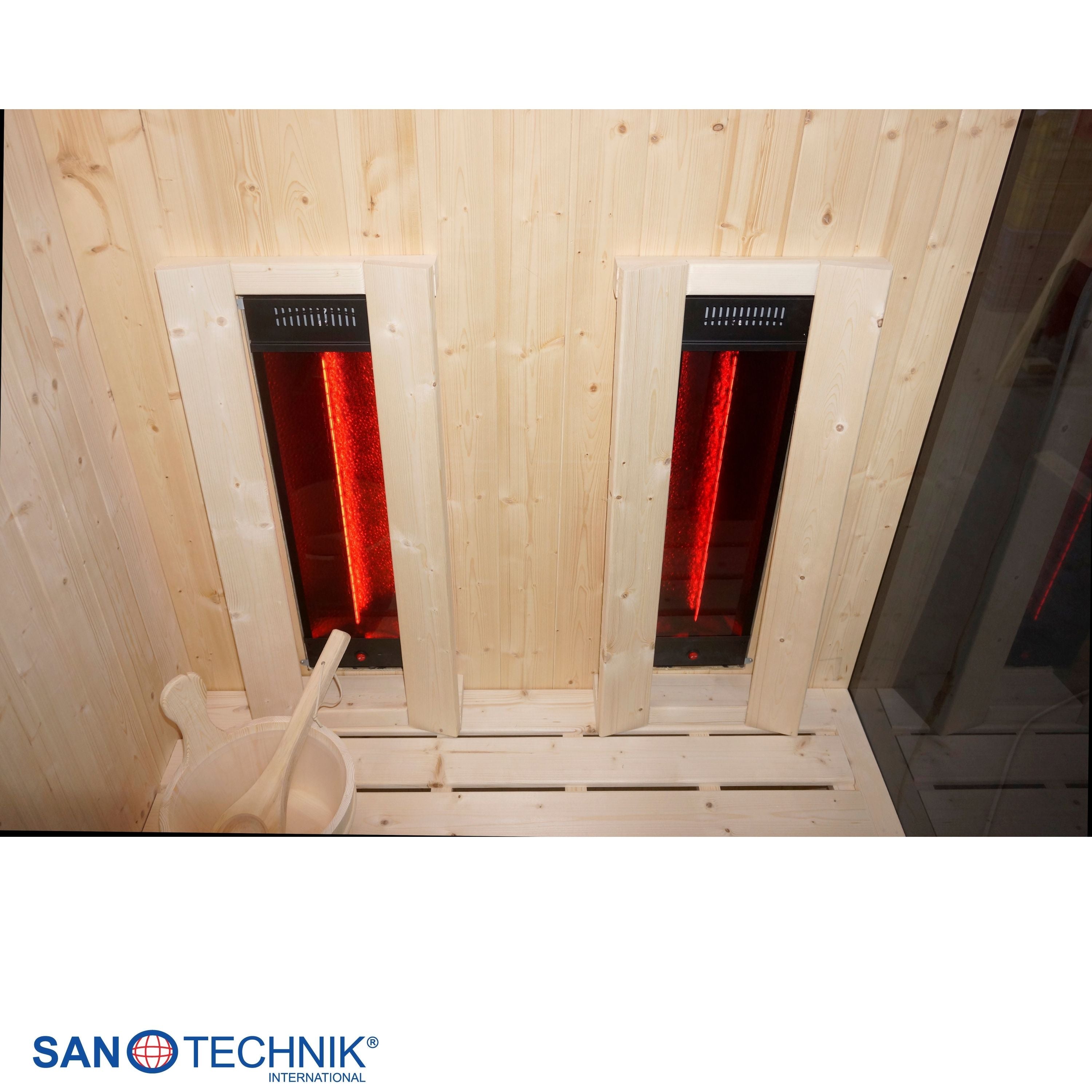 Sanotechnik - GLACIER M Sauna + Infrarotkabine für 2 Personen 120x120x200 cm
