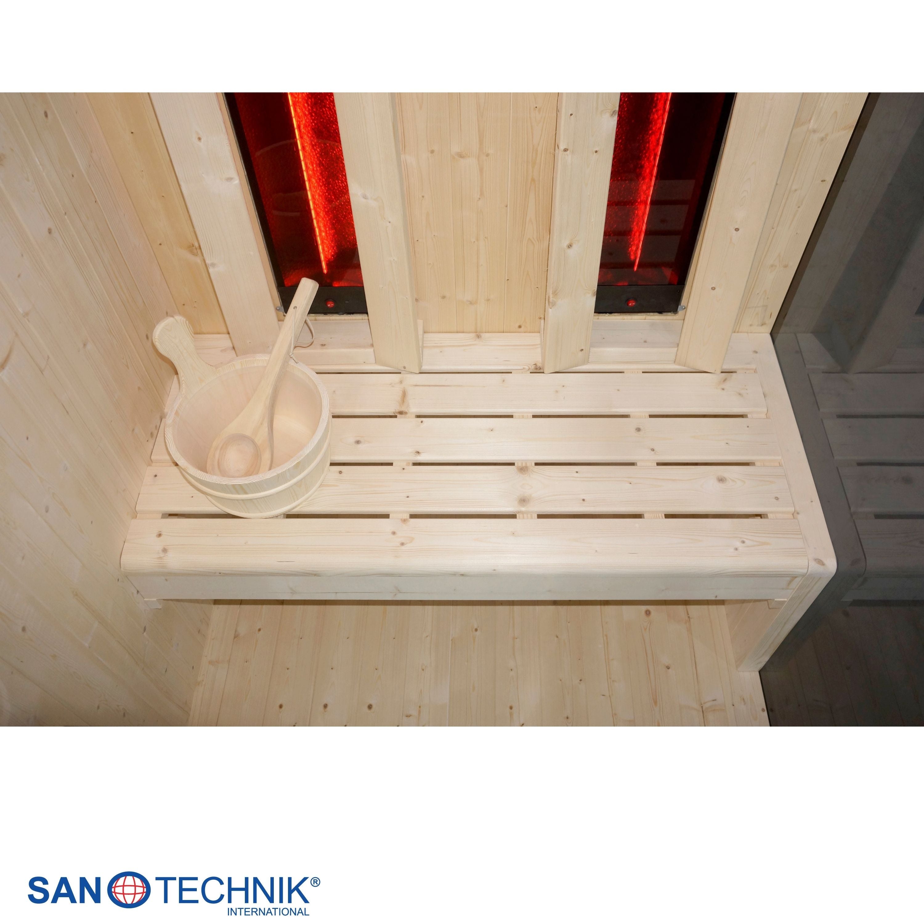 Sanotechnik - GLACIER M Sauna + Infrarotkabine für 2 Personen 120x120x200 cm
