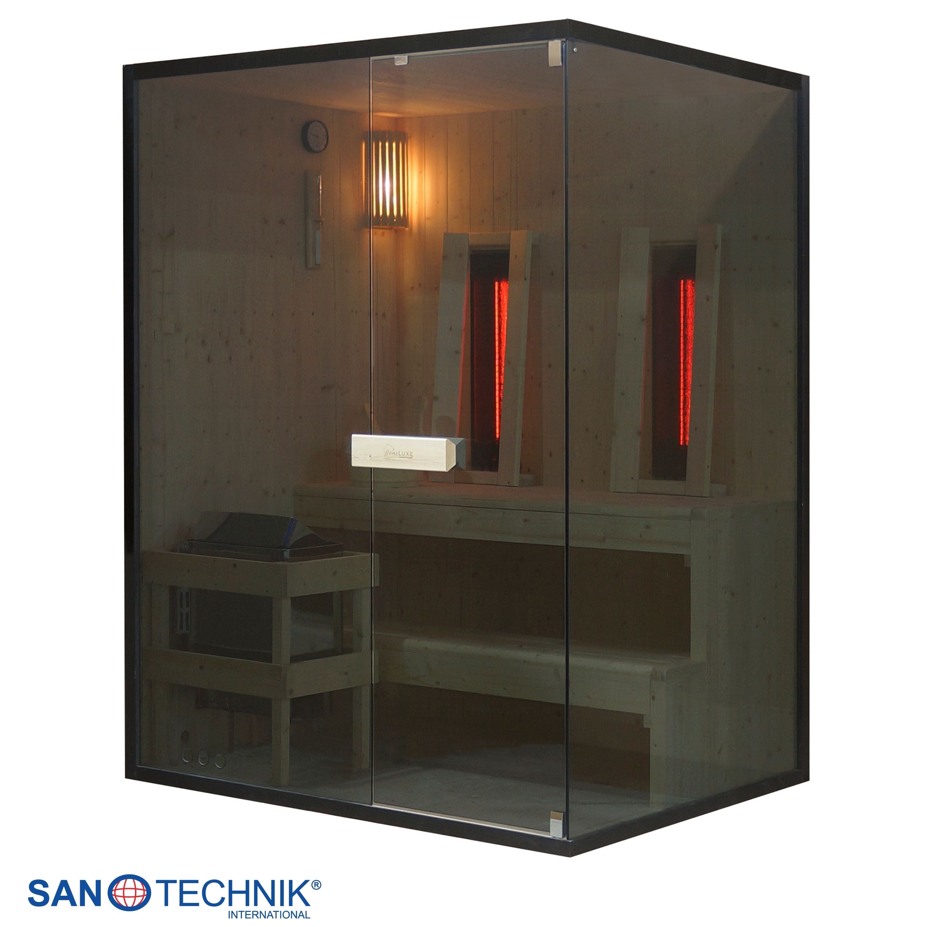 Sanotechnik - GLACIER L Sauna + Infrarotkabine für 2-3 Personen 150x120x200 cm