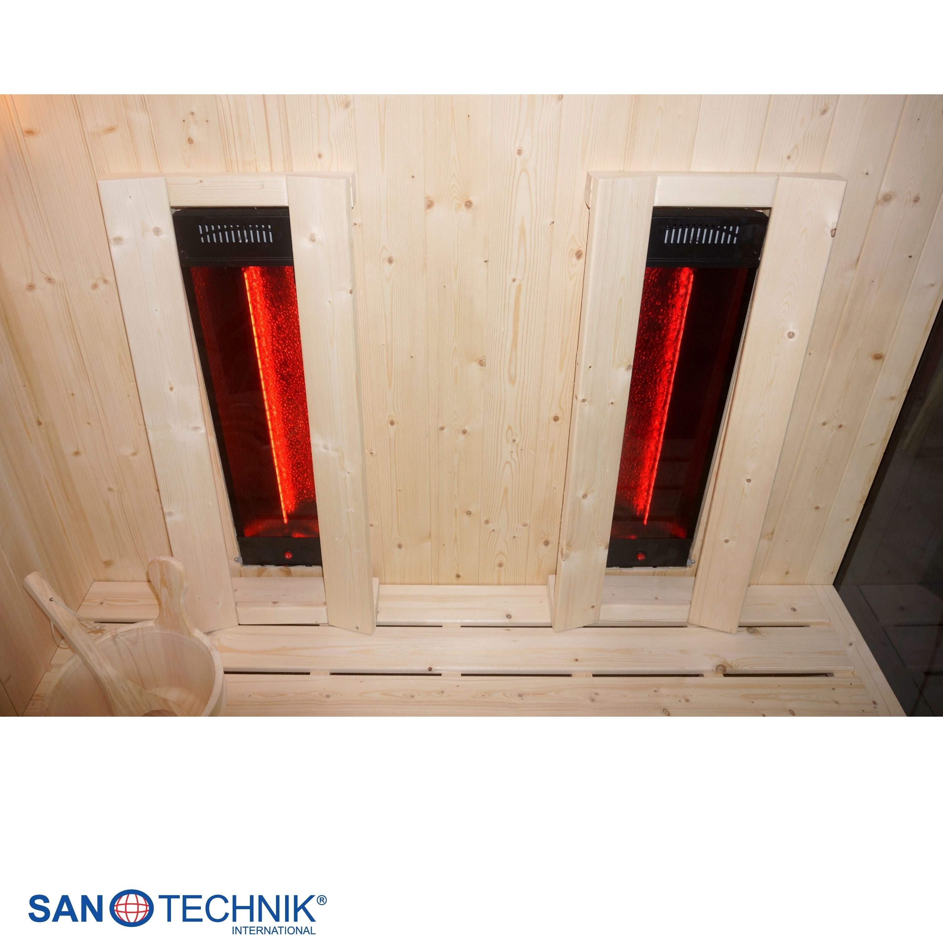 Sanotechnik - GLACIER L Sauna + Infrarotkabine für 2-3 Personen 150x120x200 cm
