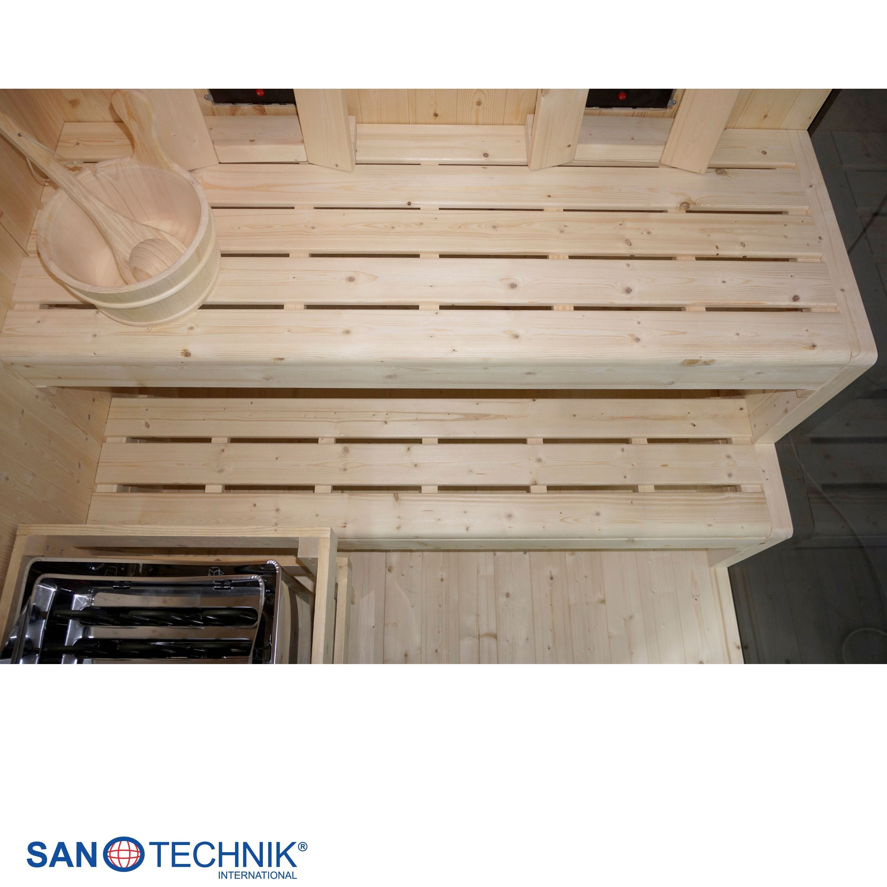 Sanotechnik - GLACIER L Sauna + Infrarotkabine für 2-3 Personen 150x120x200 cm