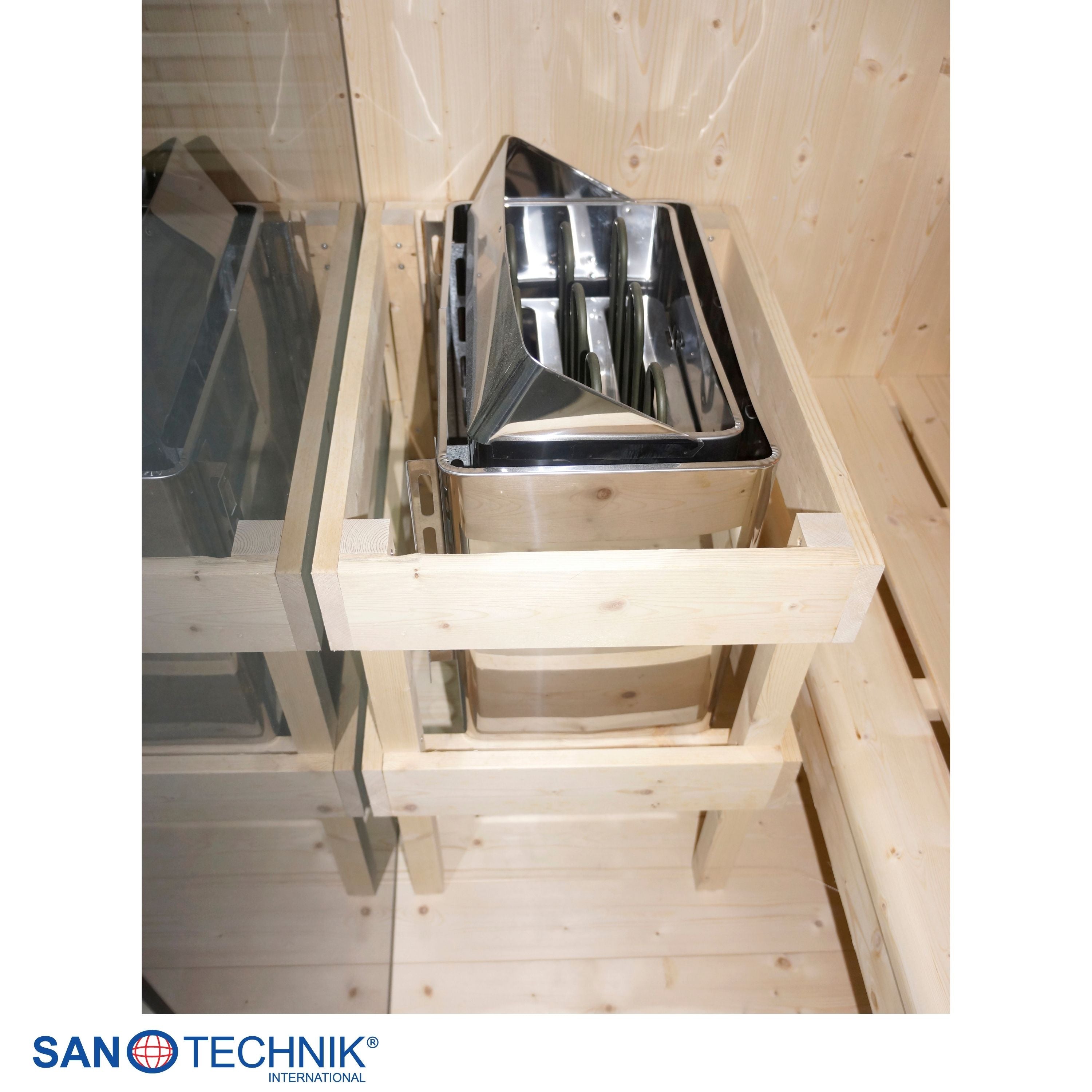 Sanotechnik - GLACIER L Sauna + Infrarotkabine für 2-3 Personen 150x120x200 cm