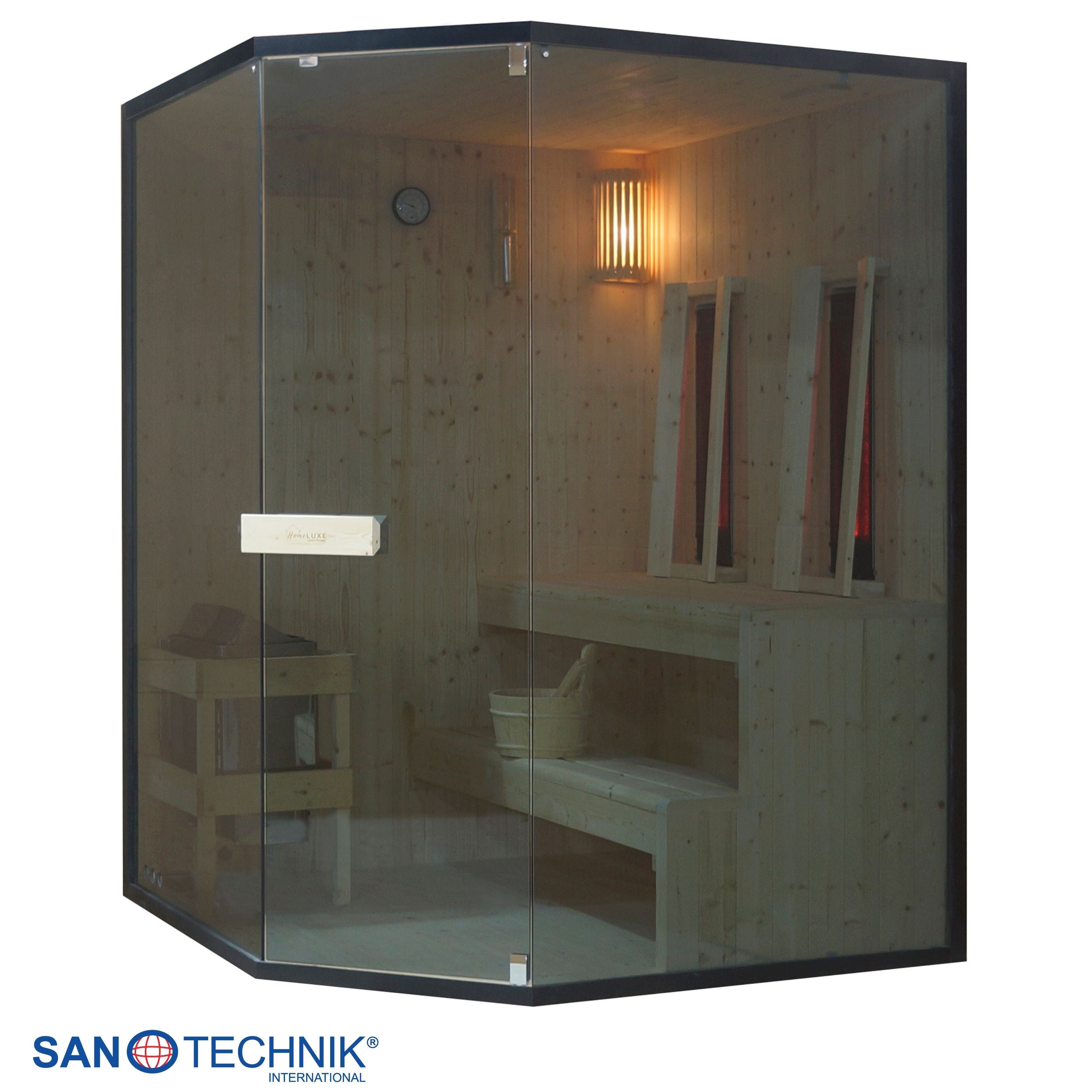 Sanotechnik - GLACIER XL Sauna + Infrarotkabine für 2-3 Personen 150x150x200 cm