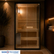Sanotechnik - FALUN M Sauna für 2 Personen 120x120x200 cm