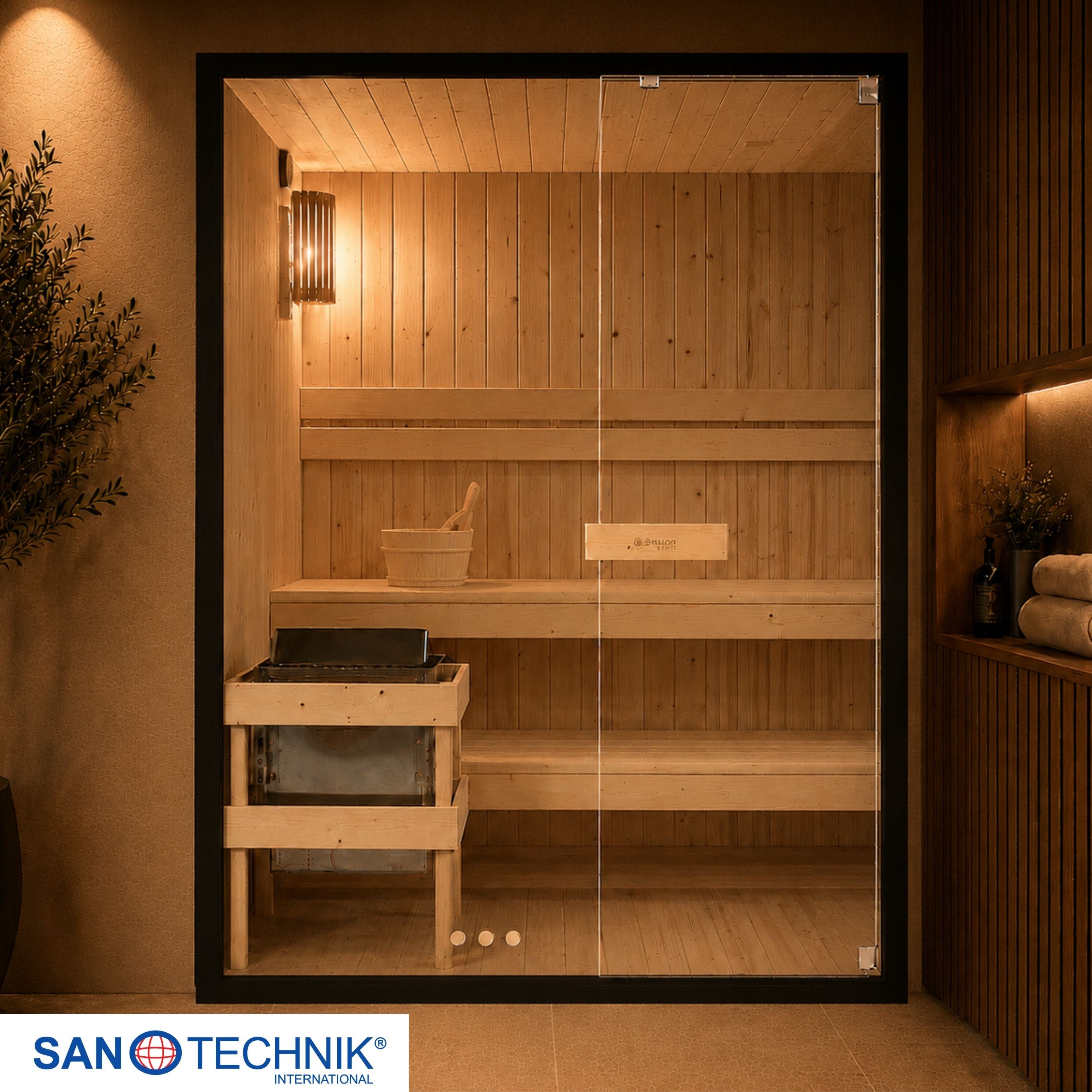 Sanotechnik - FALUN L Sauna für 2-3 Personen 150x120x200 cm