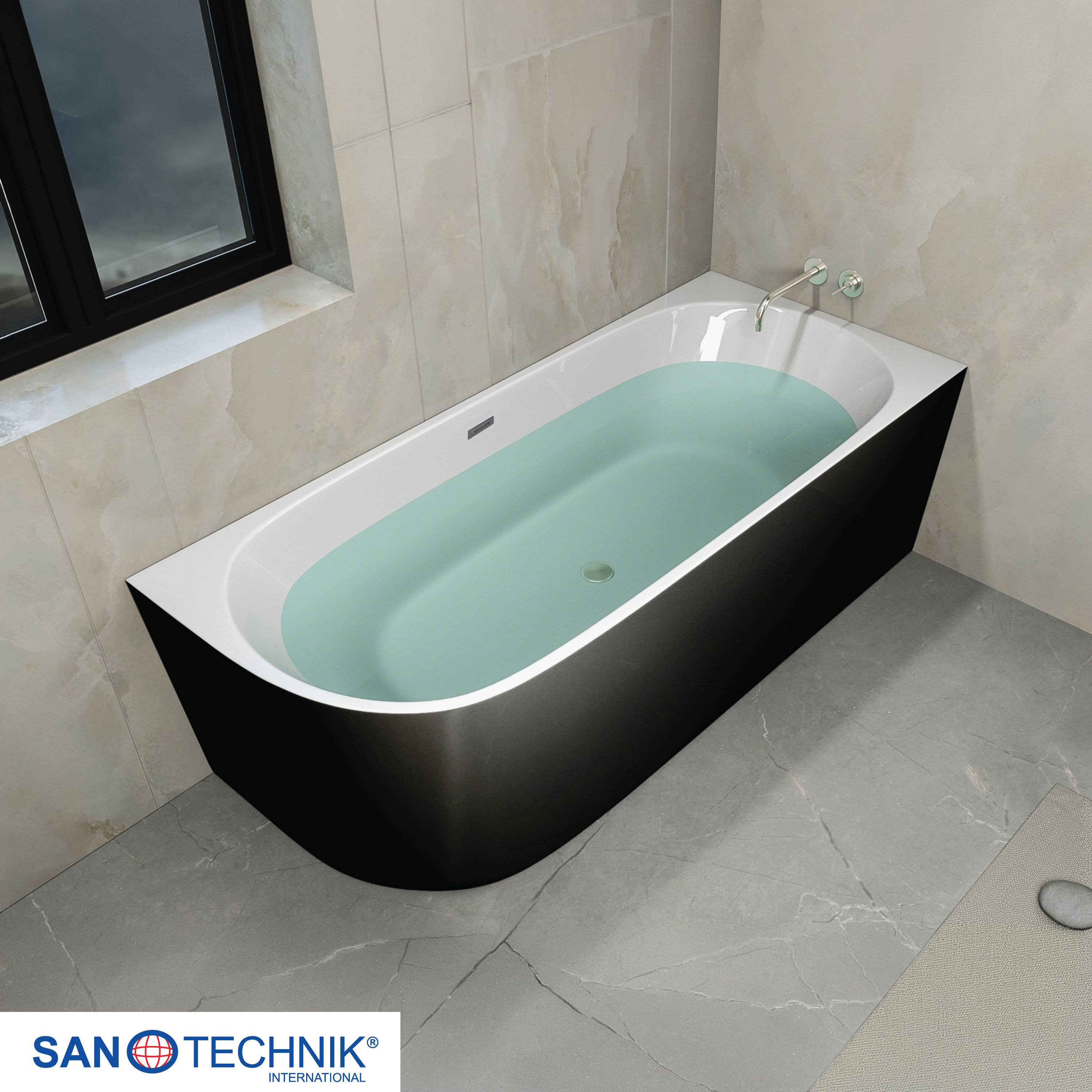 Sanotechnik - Wand-BW JAMAICA rechts 170x75x58cm