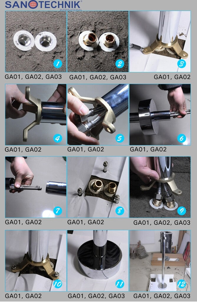 Sanotechnik - Armatur RETRO  freistehend