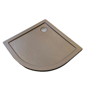 Sanotechnik - Rund-Brausetasse 90x90x4cm Steineffekt grau