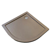 Sanotechnik - Rund-Brausetasse 80x80x4cm Steineffekt grau