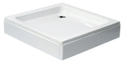 Sanotechnik - Eck-Brausetasse BORA 90x90x14cm m.abn.Schürze weiß