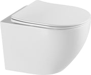 Sanotechnik - UNO Wand-WC spülrandlos weiß glanz m.WC-Sitz SoftClose