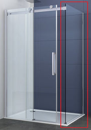 Sanotechnik - Fixglas 80cm chrom 78-80x195cm
