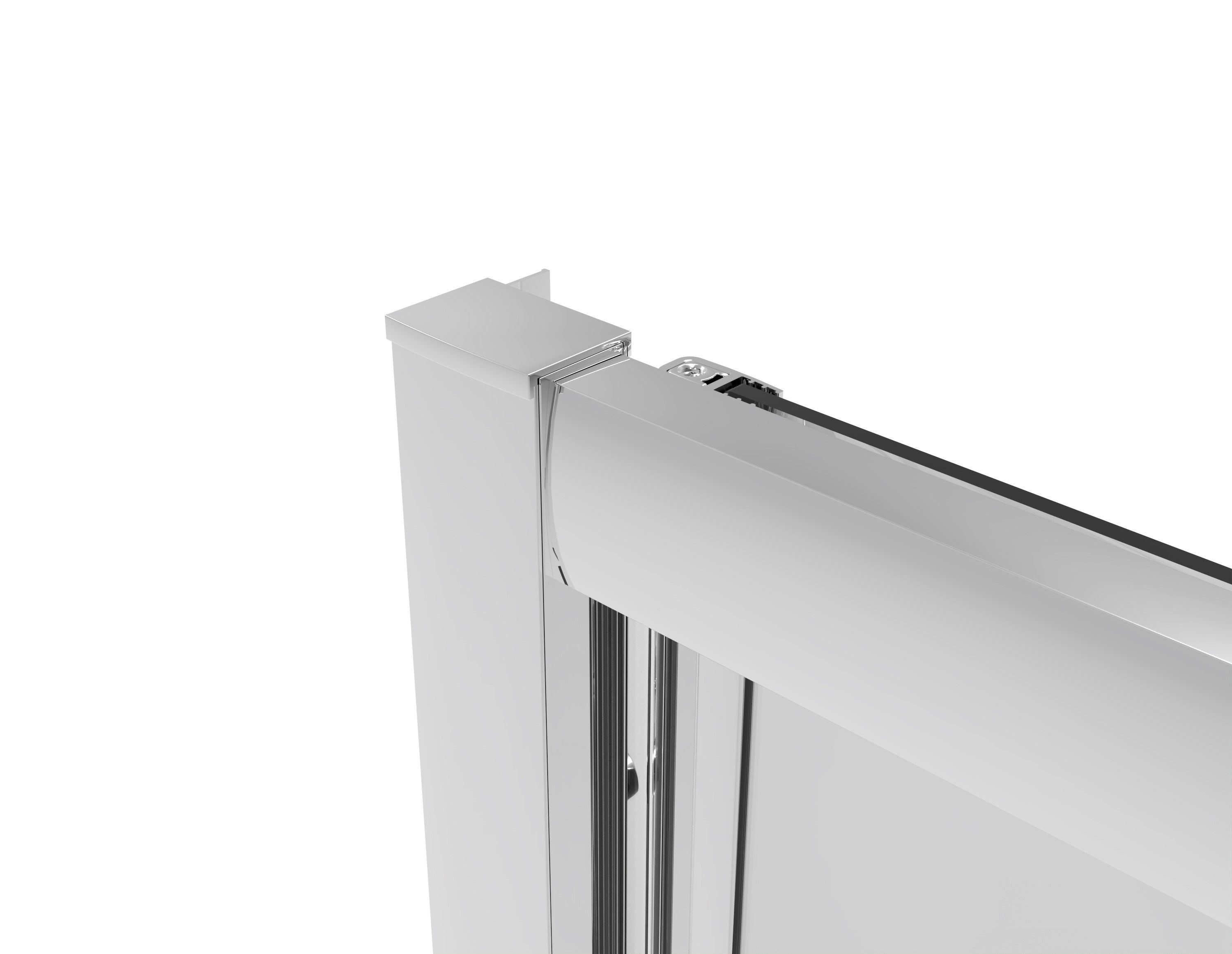 Sanotechnik - Falttür chrome 78-82x200cm 6mm Easy-Clean