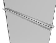 Sanotechnik - Handtuchhalter+Ablage f. WALK IN Aluminium 120cm chrome