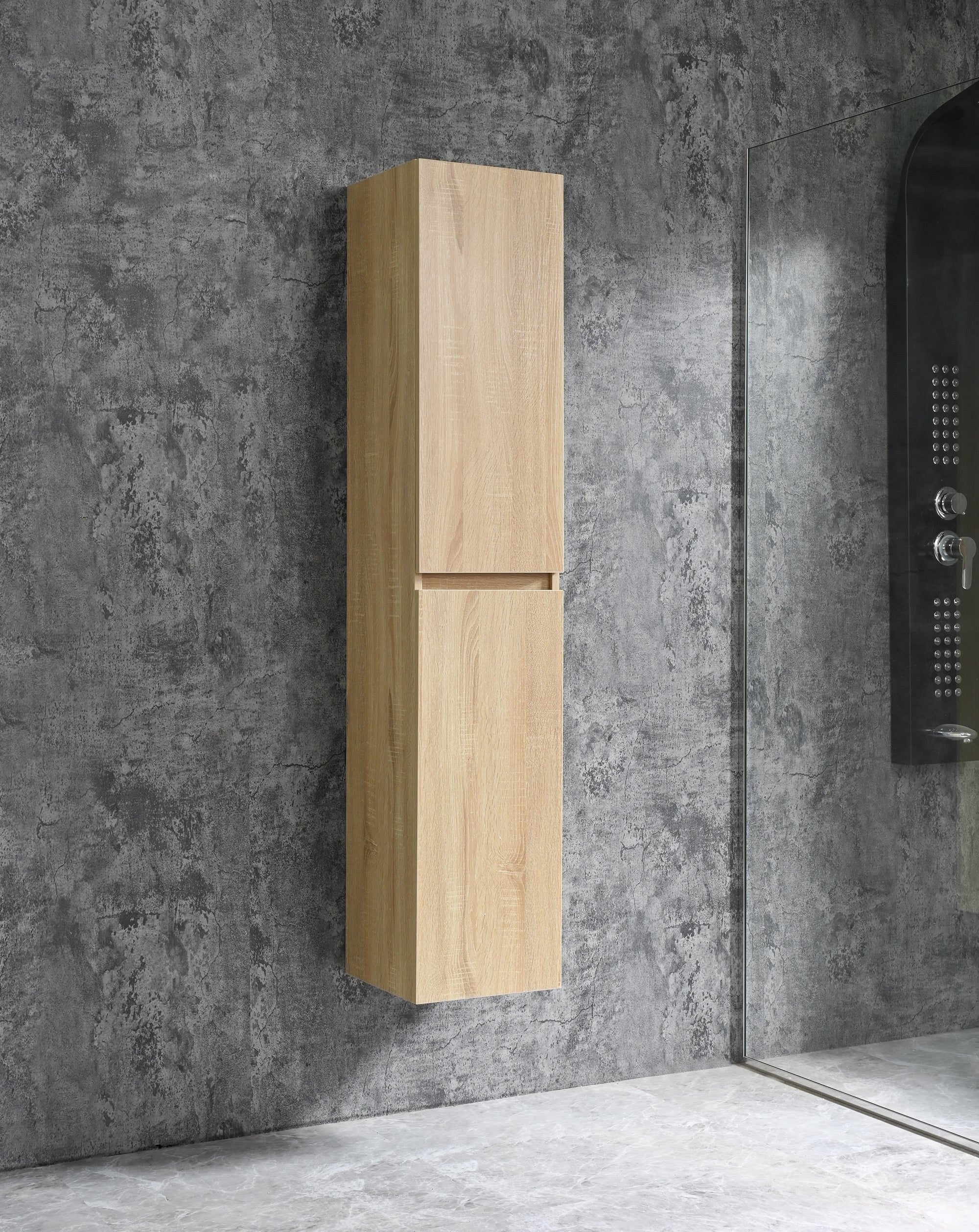 Sanotechnik - Corbo Hochschrank 150x30x30cm braun