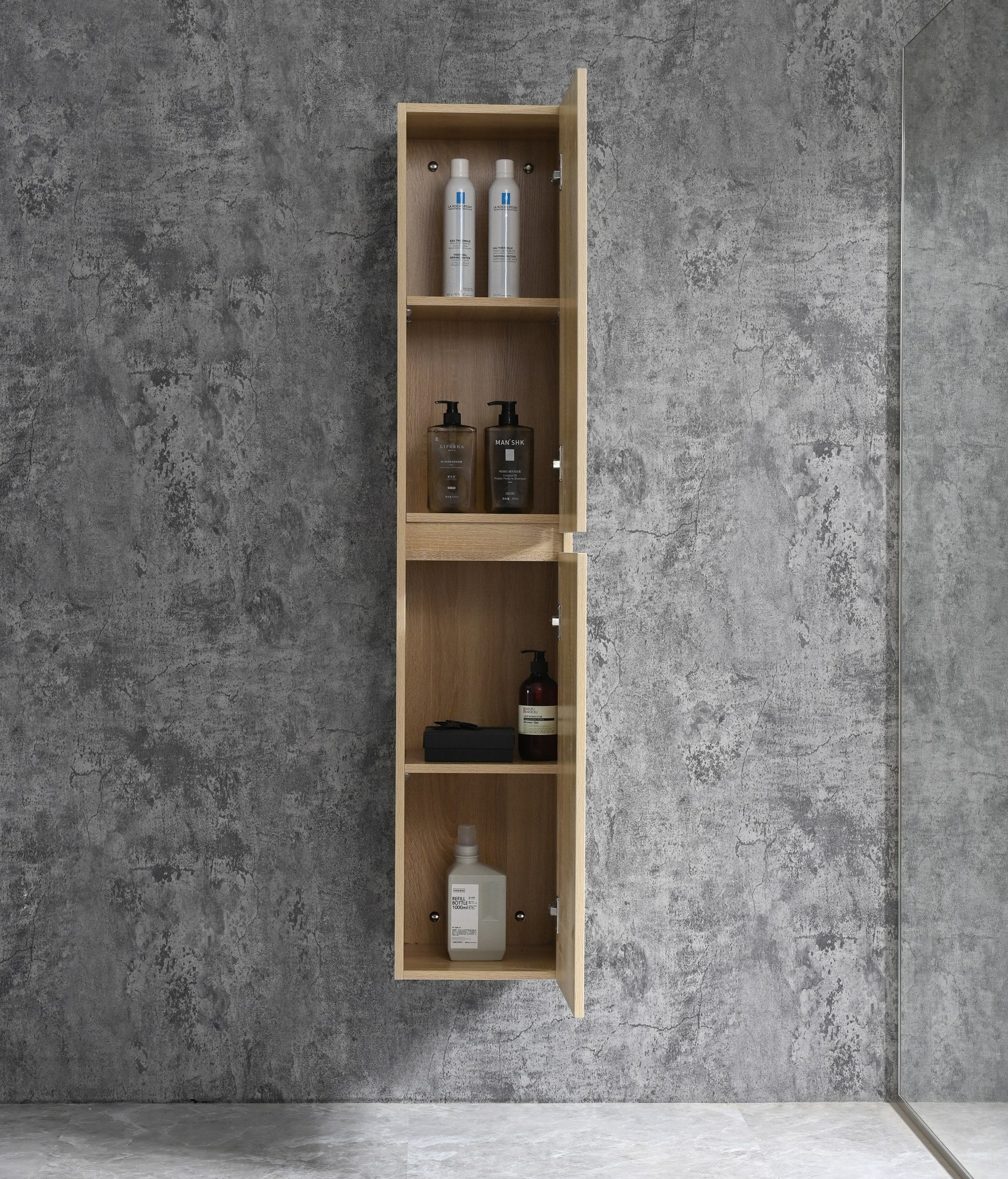 Sanotechnik - Corbo Hochschrank 150x30x30cm braun