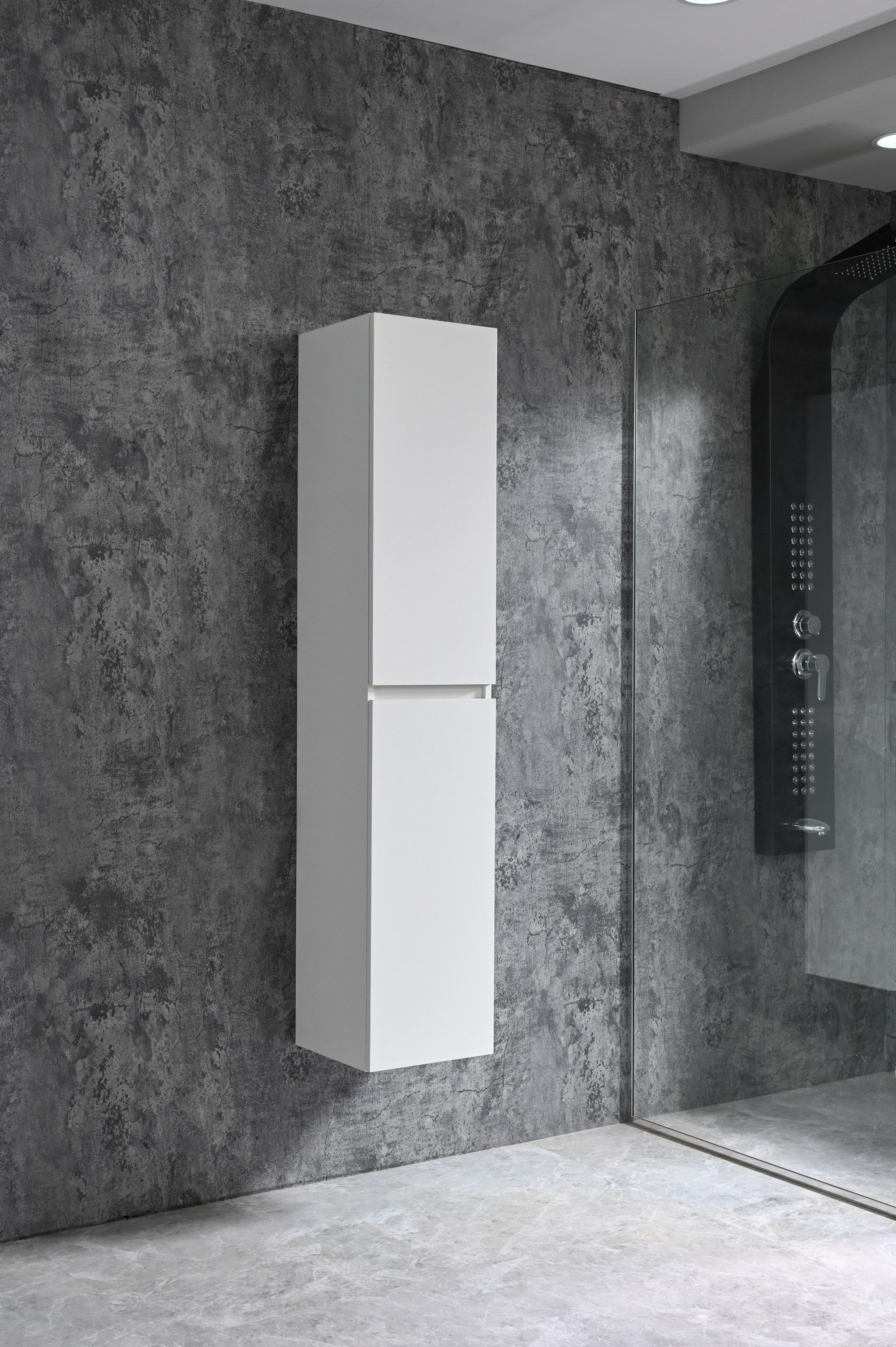 Sanotechnik - Corbo Hochschrank 150x30x30cm weiß