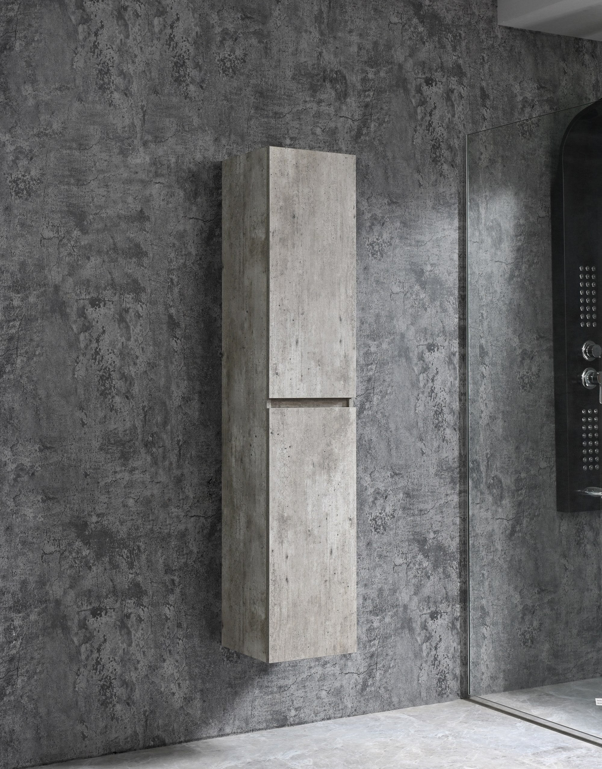 Sanotechnik - Corbo Hochschrank 150x30x30cm grau