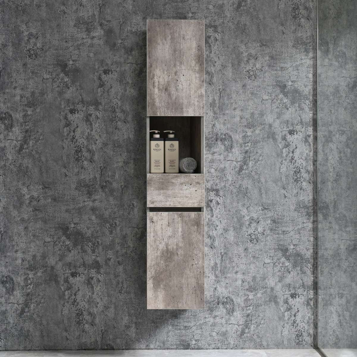 Sanotechnik - Belluno Hochschrank 150x30x30cm grau