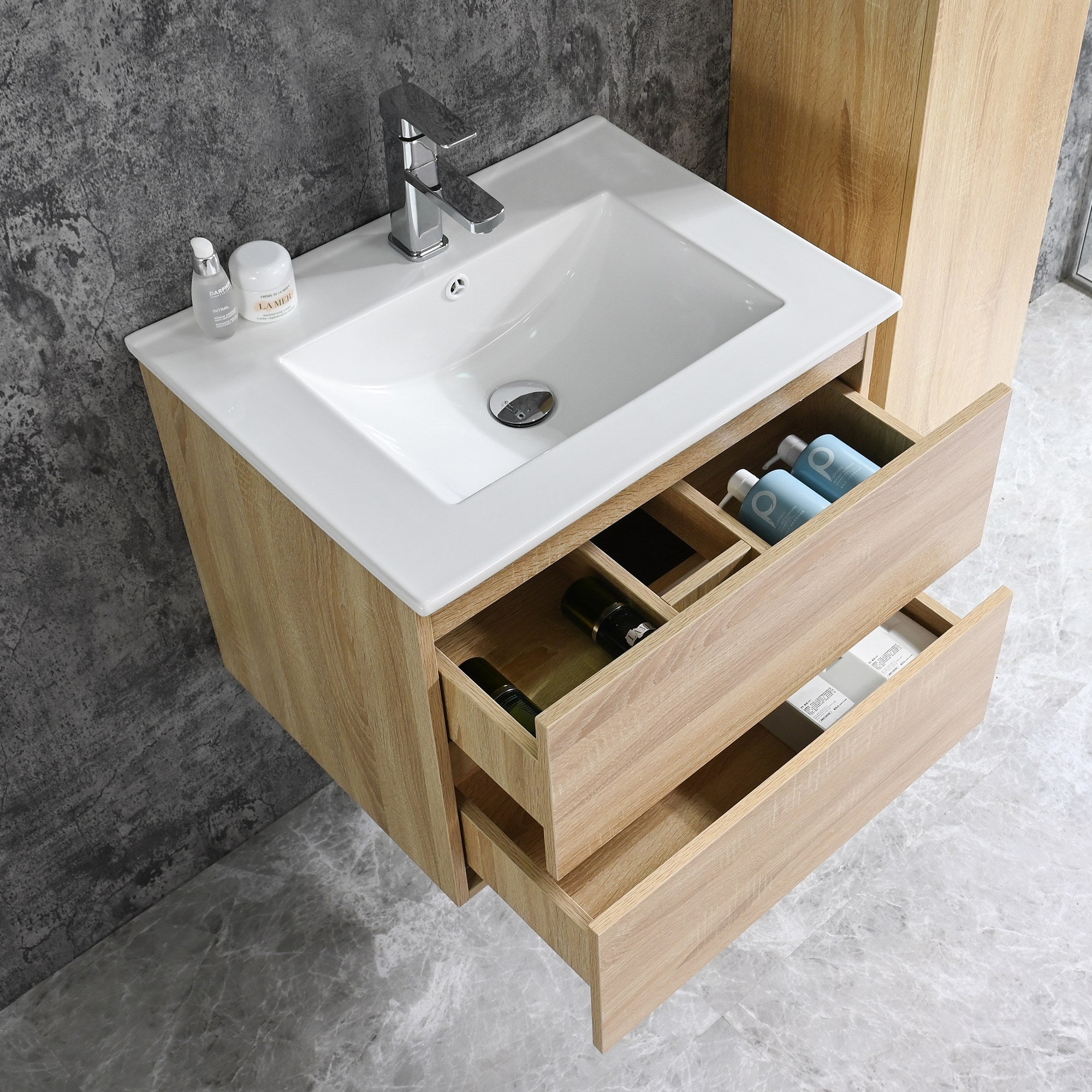 Sanotechnik - Corbo 60cm braun Unterschrank + WT