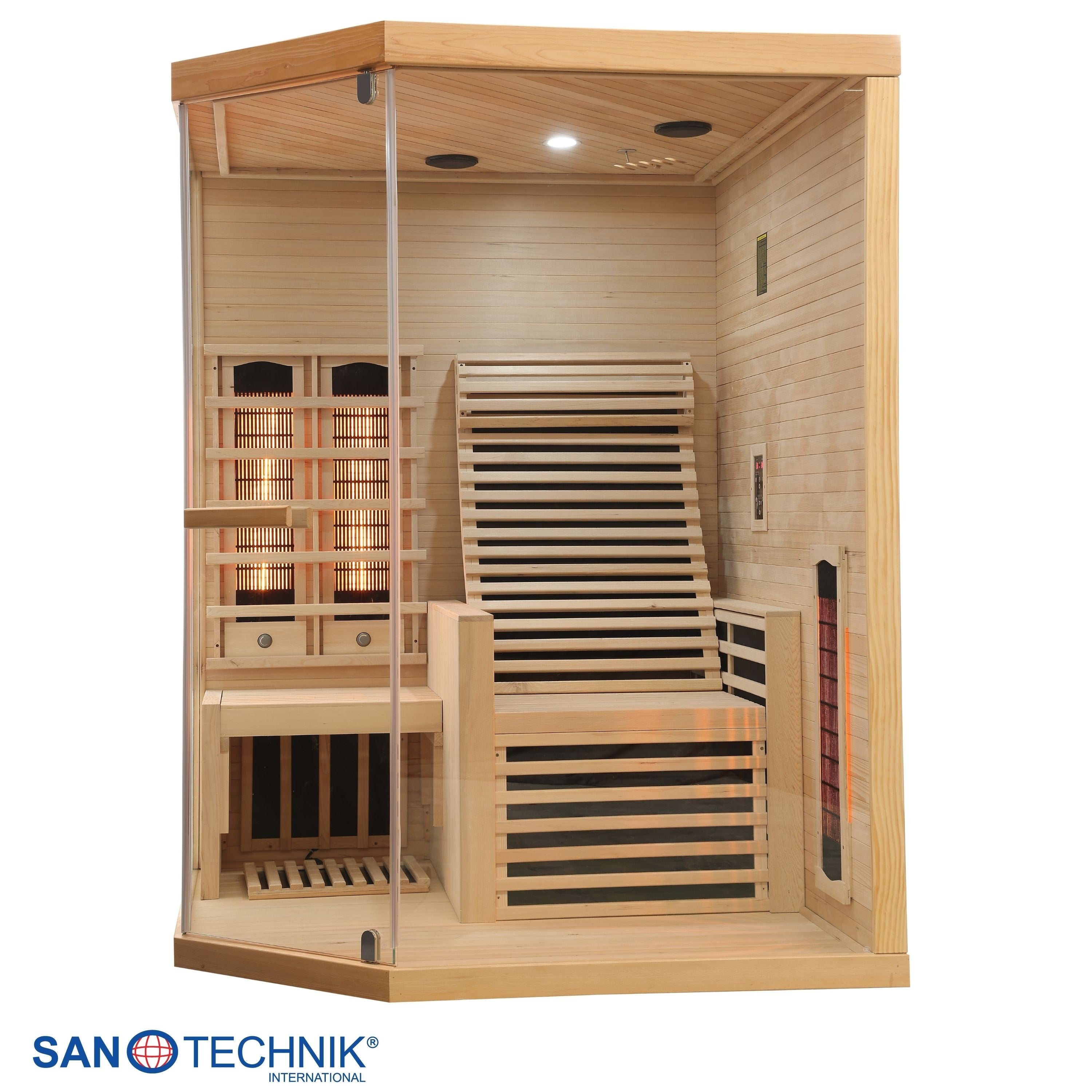 Sanotechnik - CARBON 3 Infrarotkabine für 2 Personen 150x150x195 cm