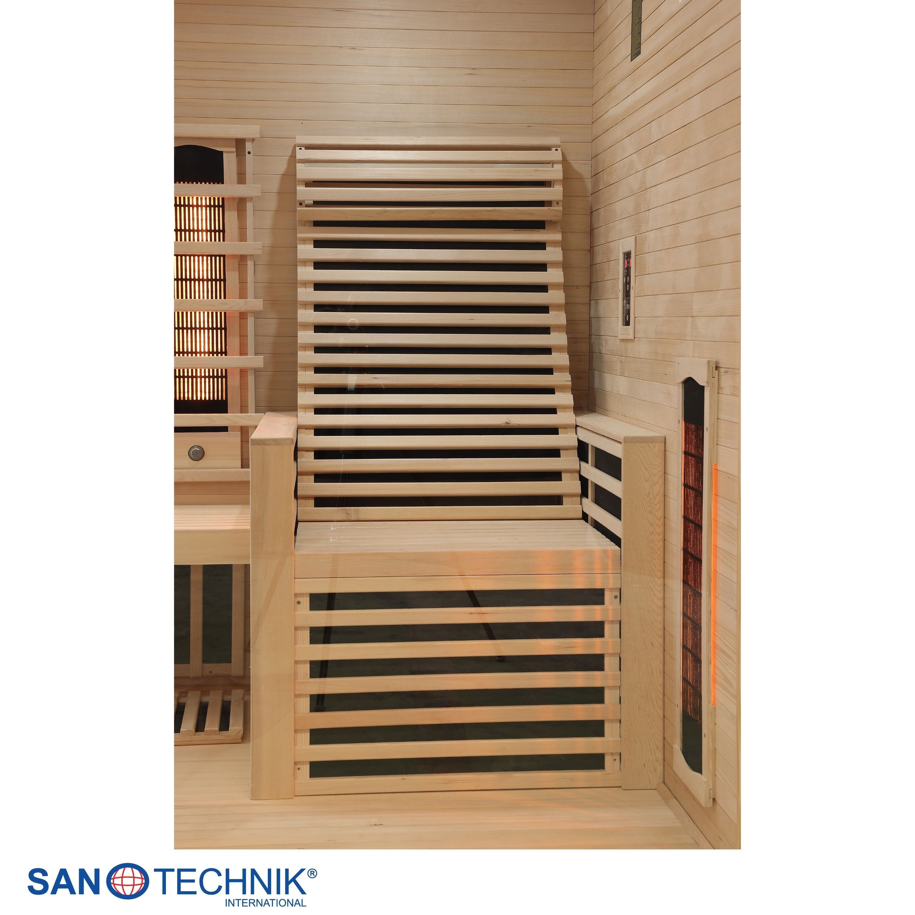 Sanotechnik - CARBON 3 Infrarotkabine für 2 Personen 150x150x195 cm