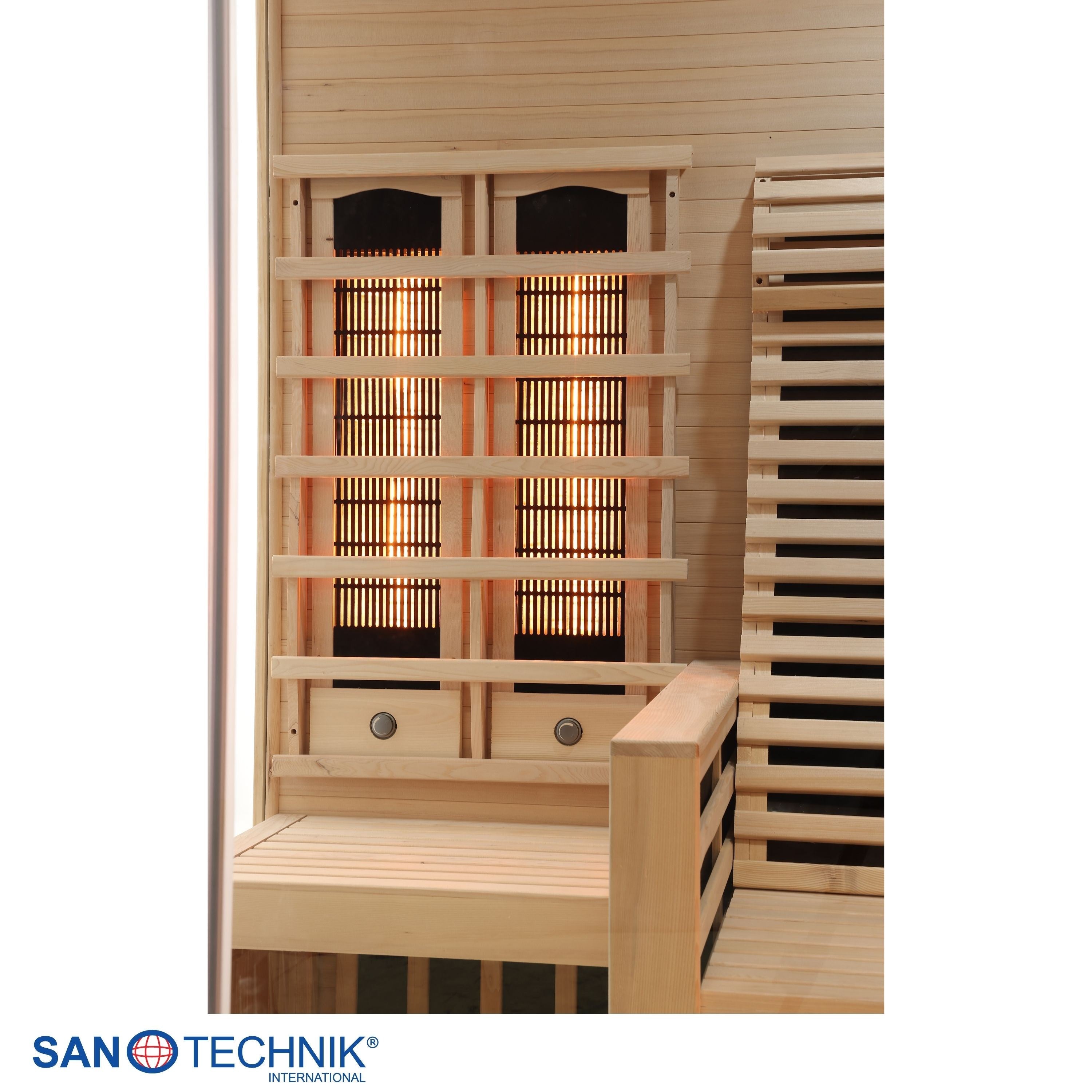 Sanotechnik - CARBON 3 Infrarotkabine für 2 Personen 150x150x195 cm