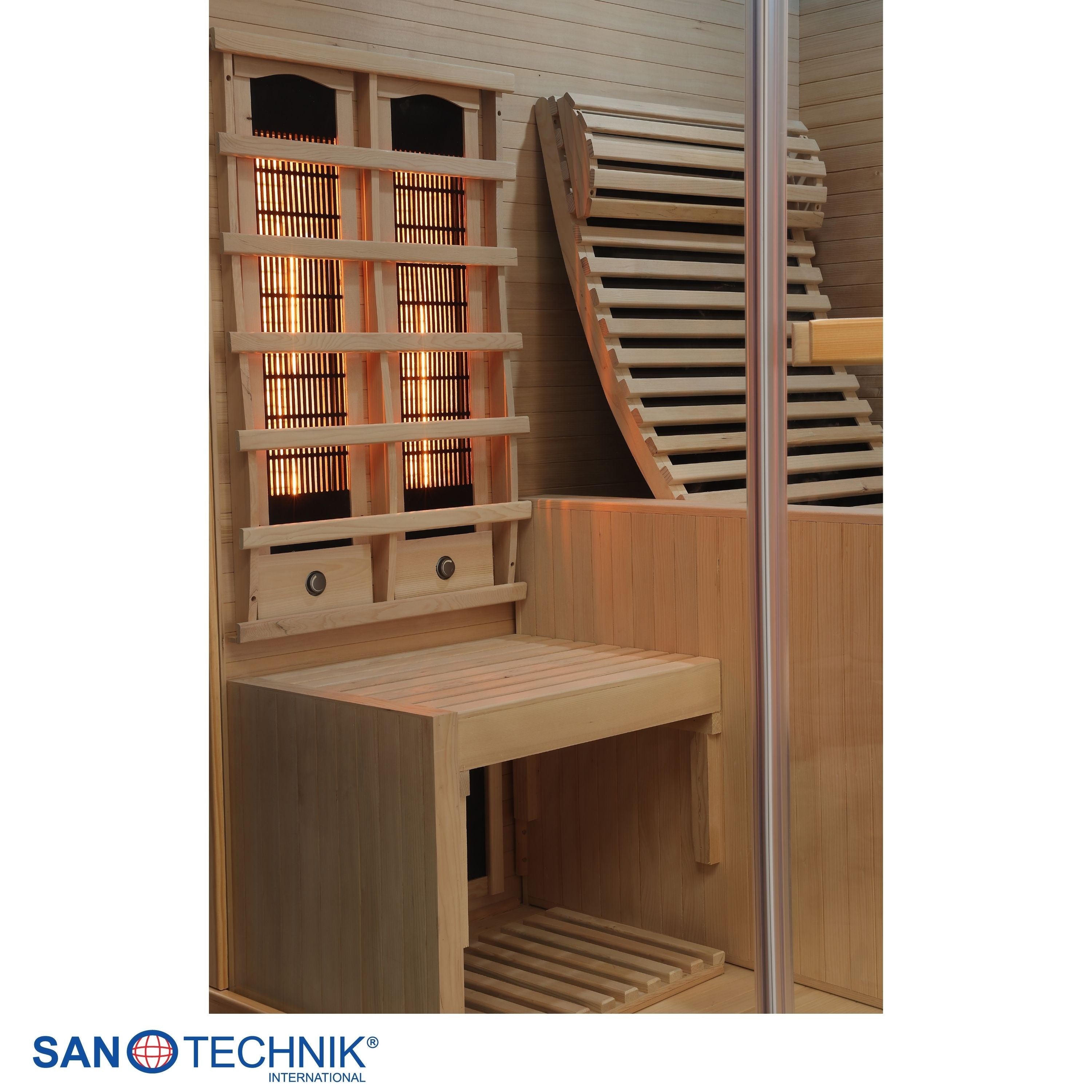 Sanotechnik - CARBON 3 Infrarotkabine für 2 Personen 150x150x195 cm