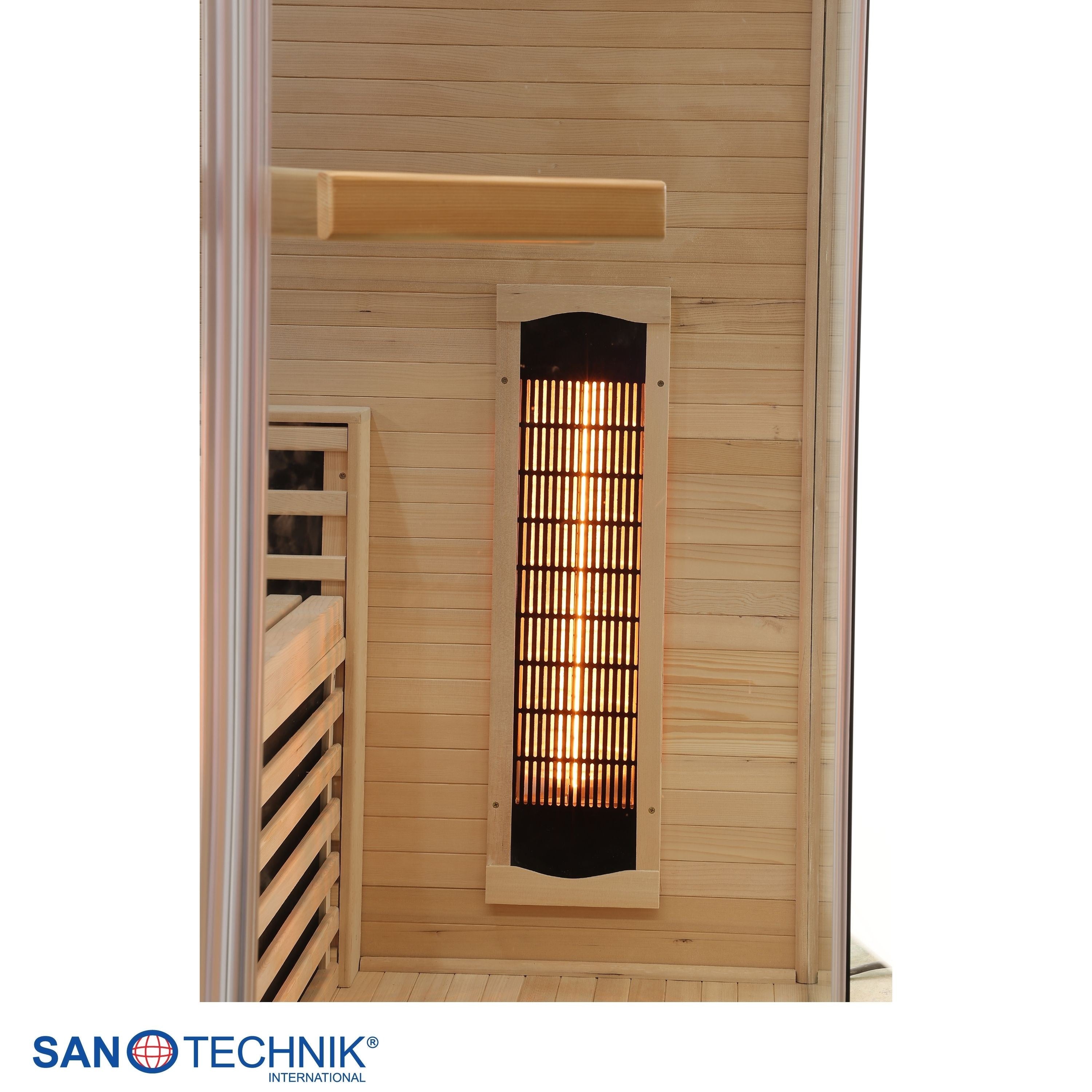 Sanotechnik - CARBON 3 Infrarotkabine für 2 Personen 150x150x195 cm