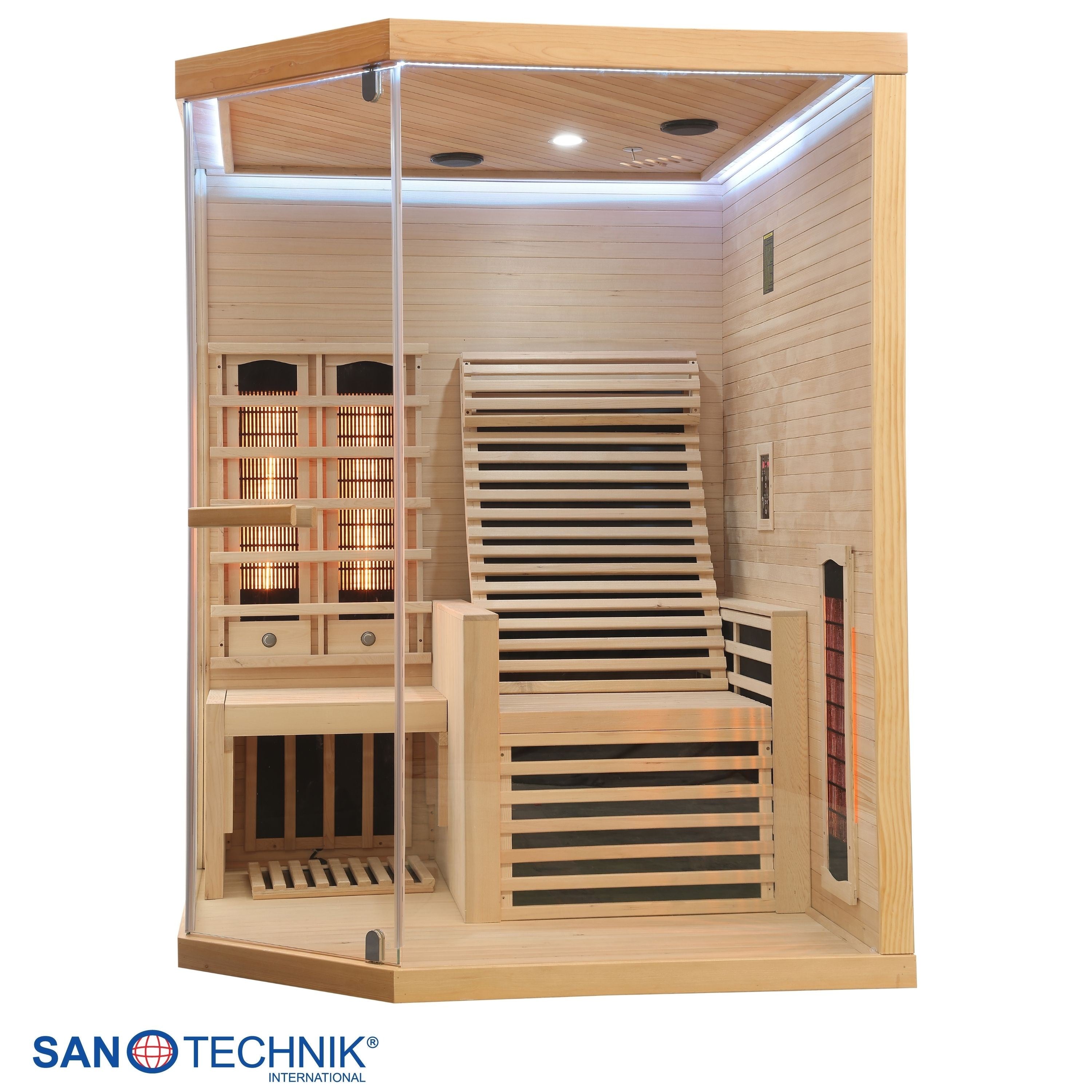 Sanotechnik - CARBON 3 Infrarotkabine für 2 Personen 150x150x195 cm