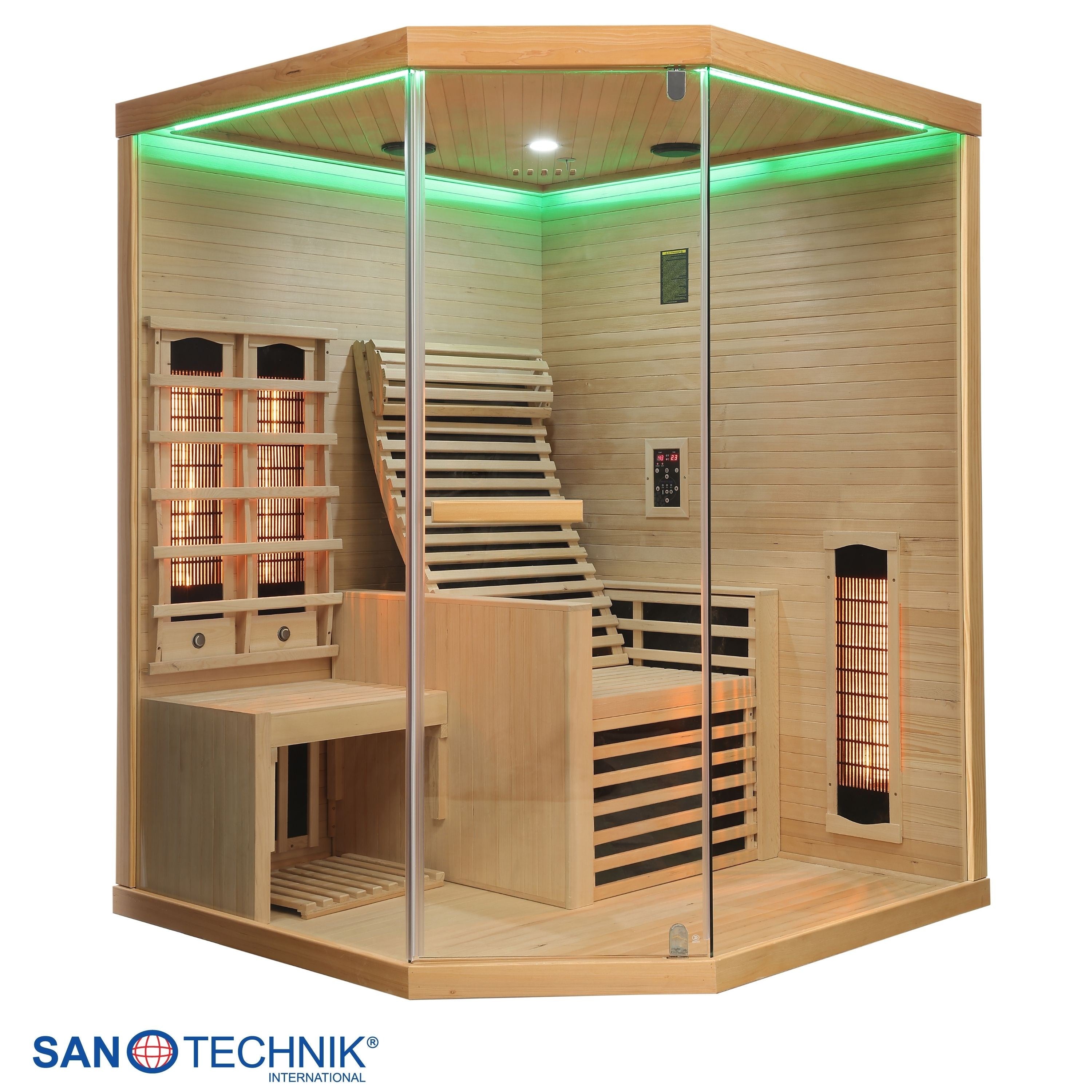 Sanotechnik - CARBON 3 Infrarotkabine für 2 Personen 150x150x195 cm