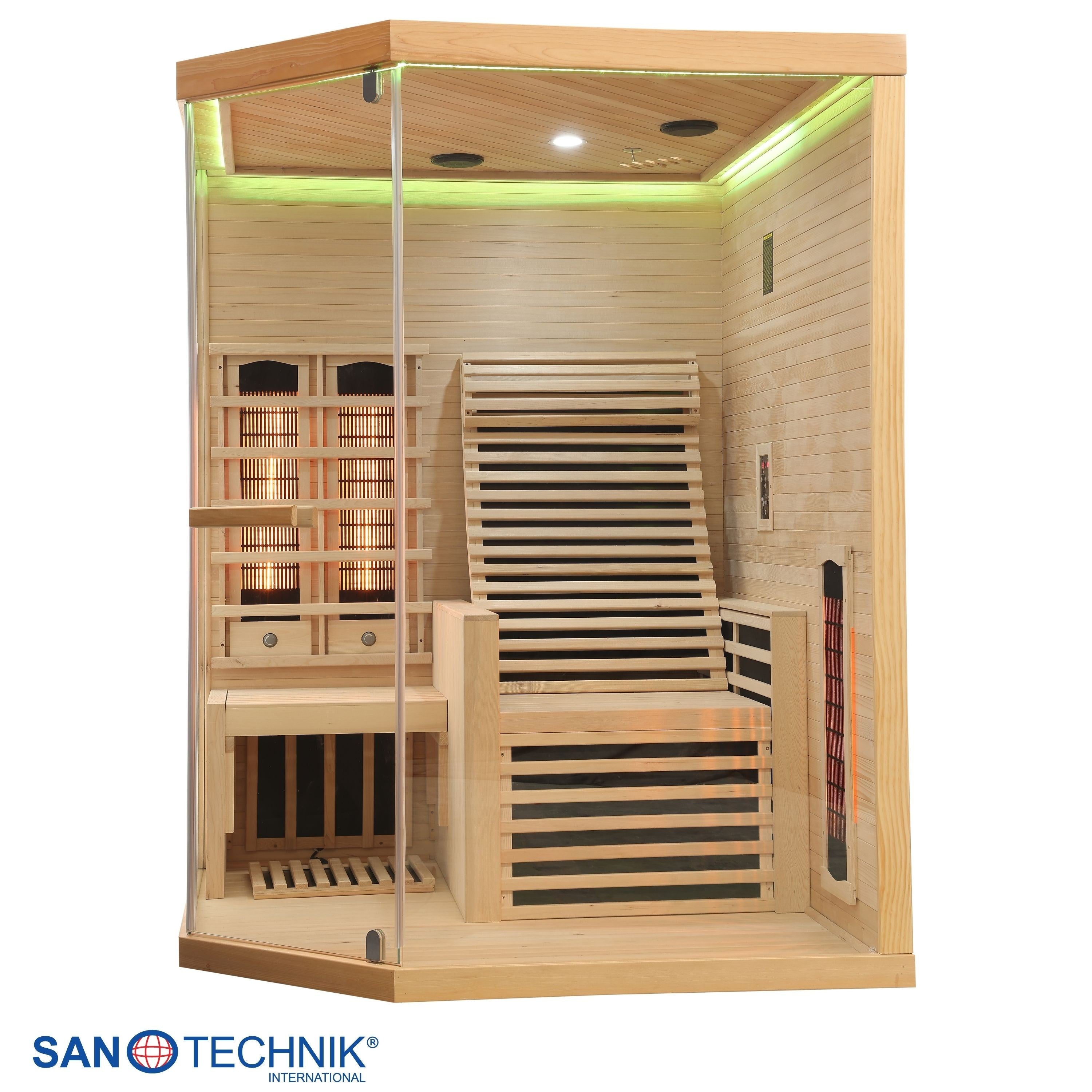 Sanotechnik - CARBON 3 Infrarotkabine für 2 Personen 150x150x195 cm