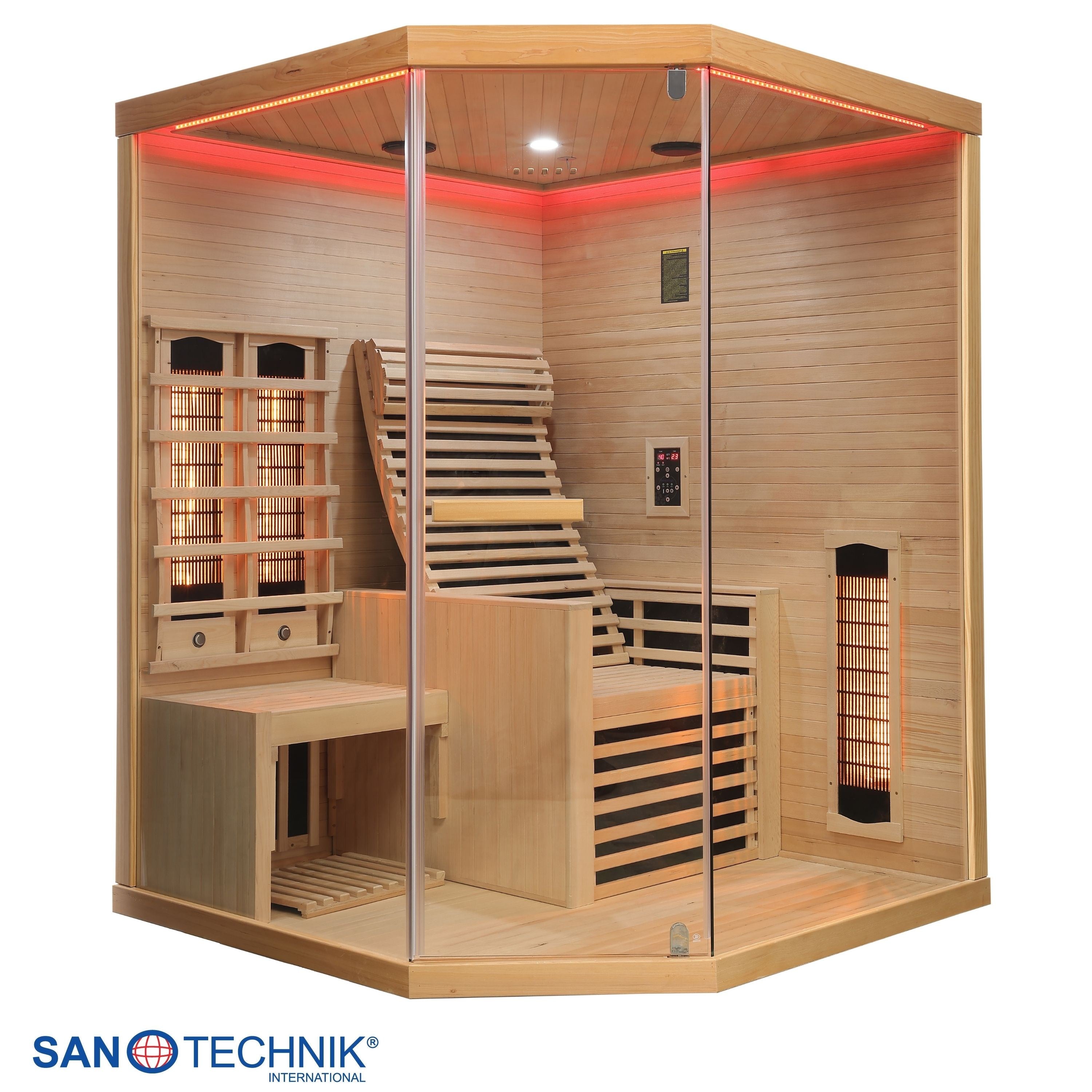 Sanotechnik - CARBON 3 Infrarotkabine für 2 Personen 150x150x195 cm