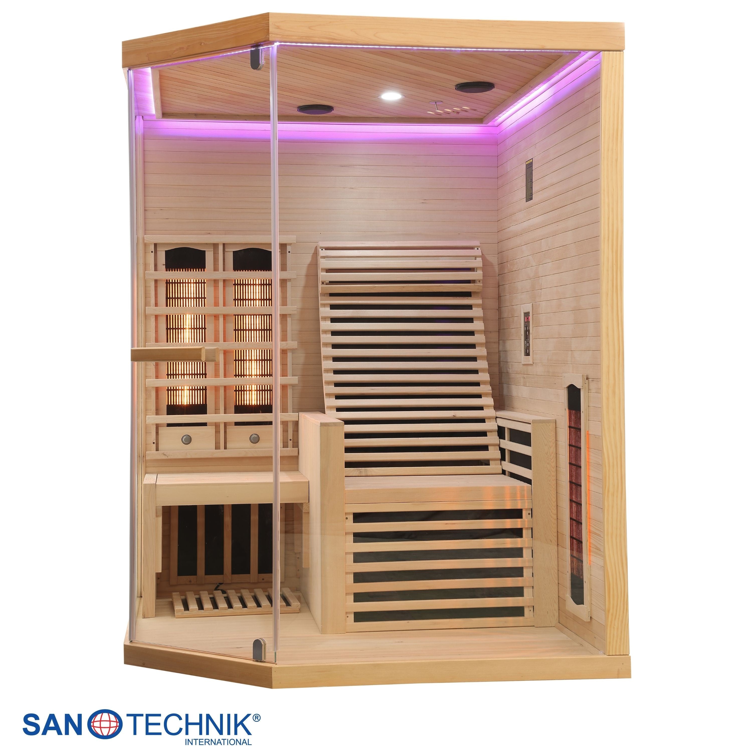 Sanotechnik - CARBON 3 Infrarotkabine für 2 Personen 150x150x195 cm