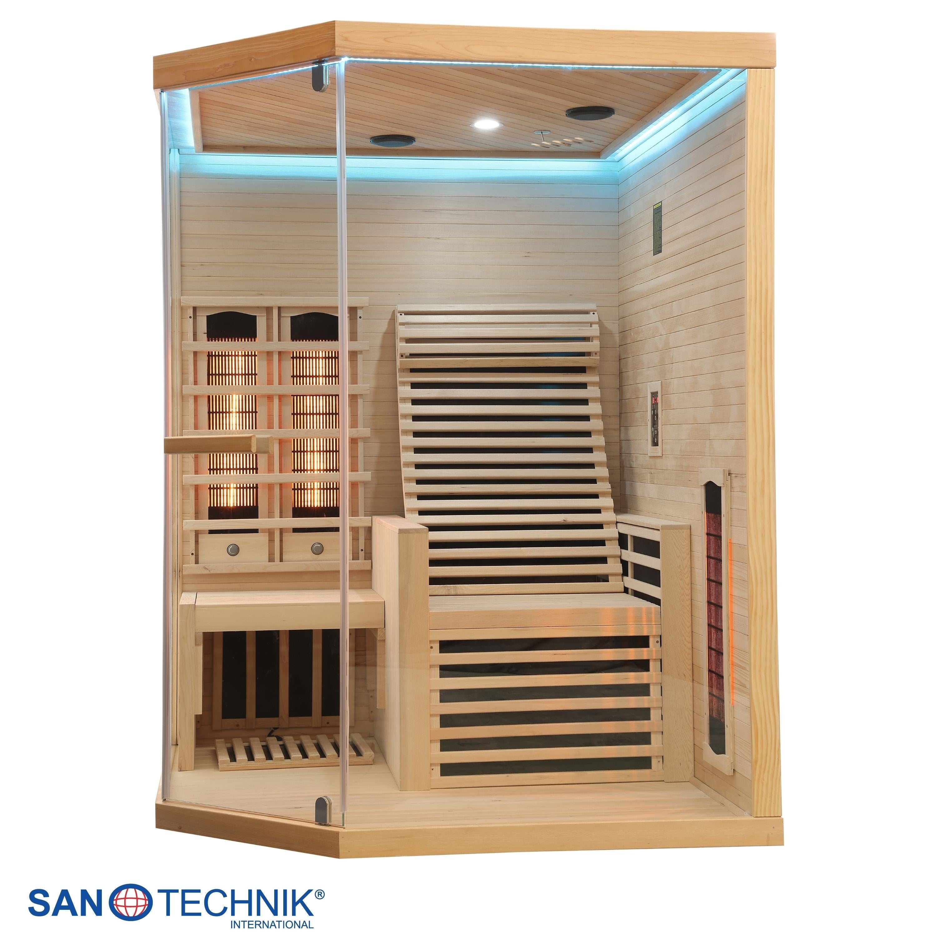 Sanotechnik - CARBON 3 Infrarotkabine für 2 Personen 150x150x195 cm