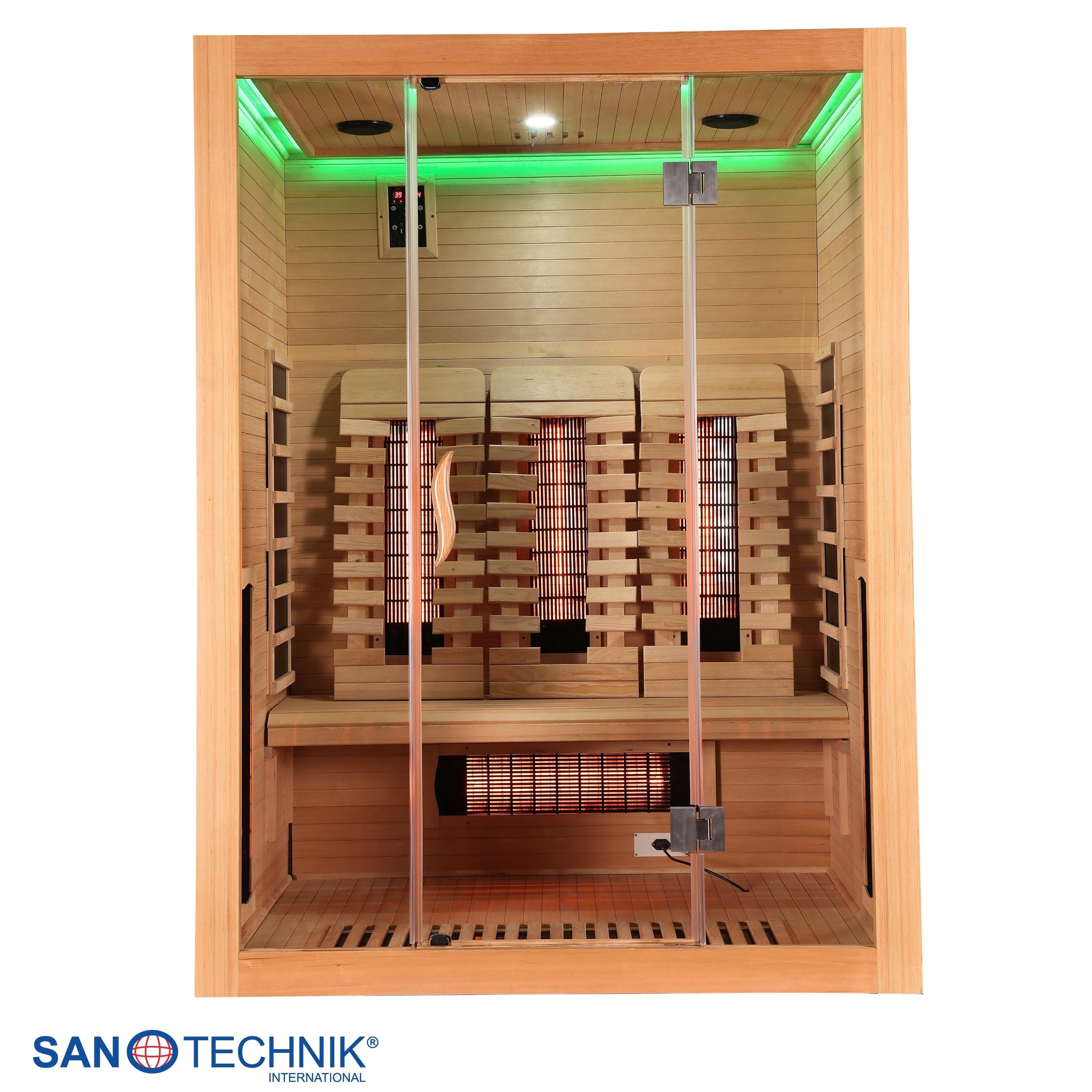 Sanotechnik - OPEN Infrarotkabine für 3 Personen 150x120x200 cm