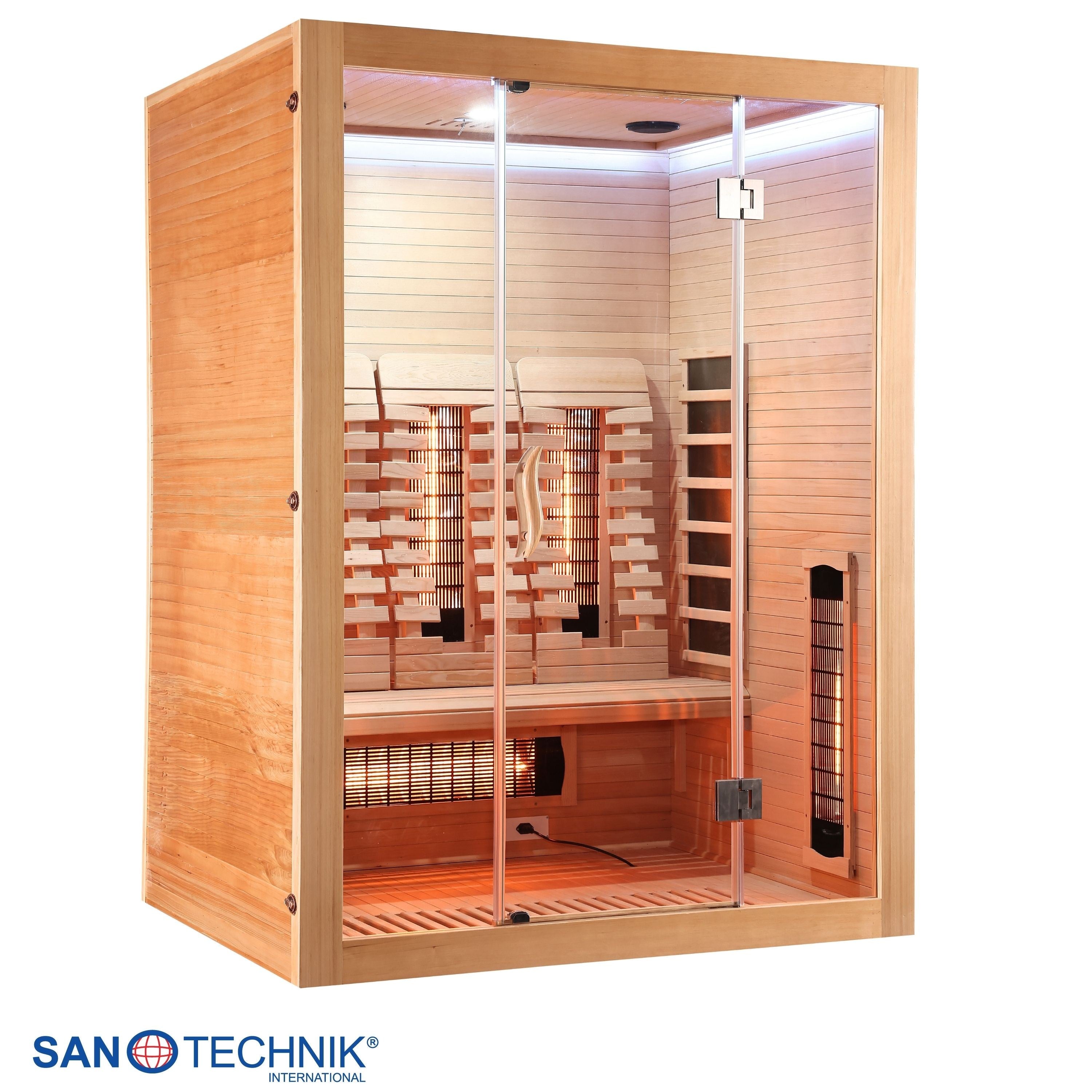 Sanotechnik - OPEN Infrarotkabine für 3 Personen 150x120x200 cm