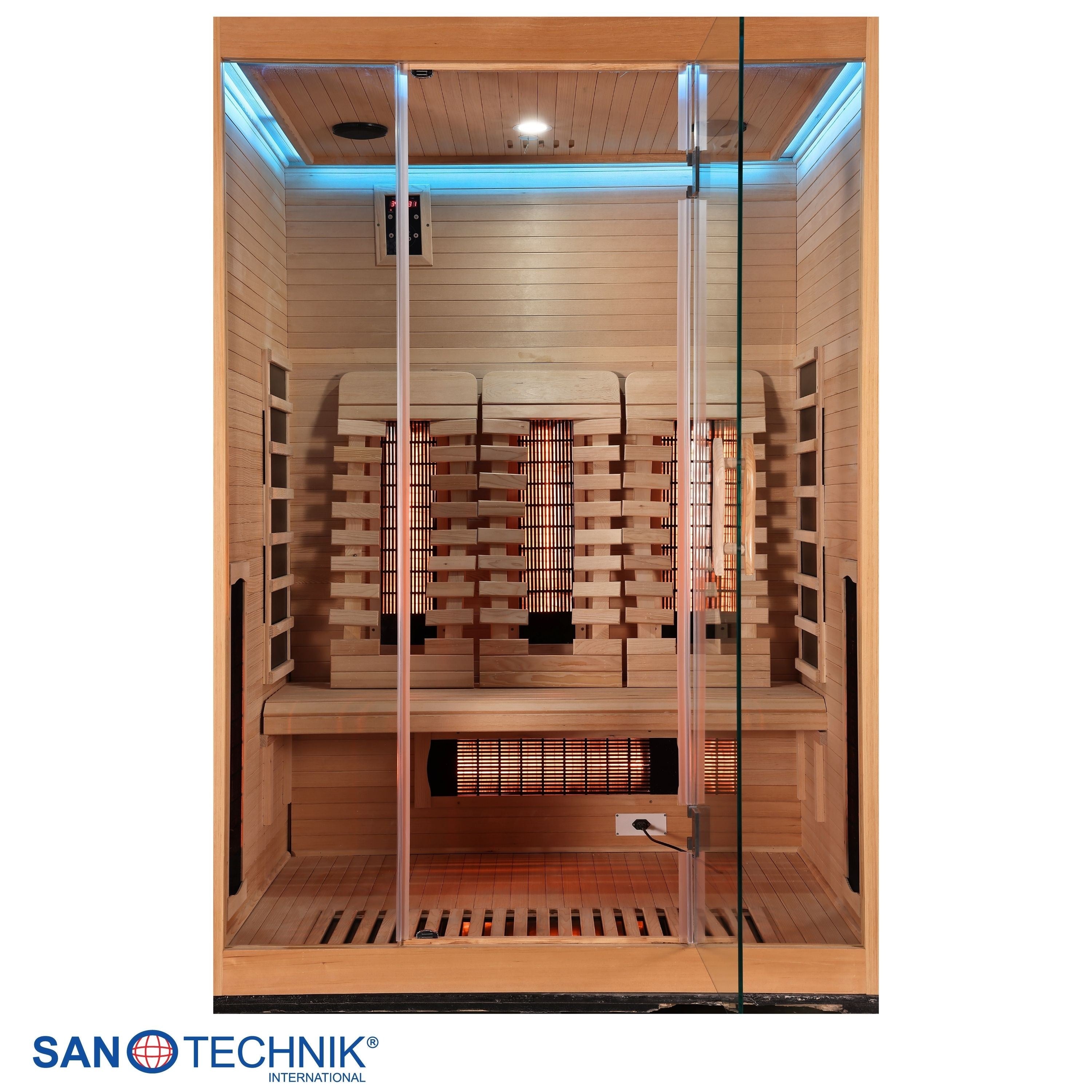 Sanotechnik - OPEN Infrarotkabine für 3 Personen 150x120x200 cm