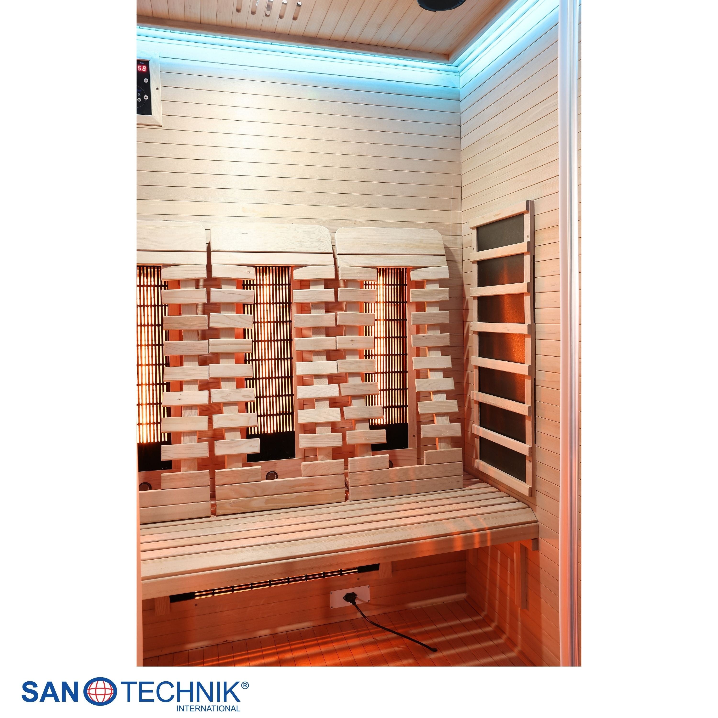 Sanotechnik - OPEN Infrarotkabine für 3 Personen 150x120x200 cm