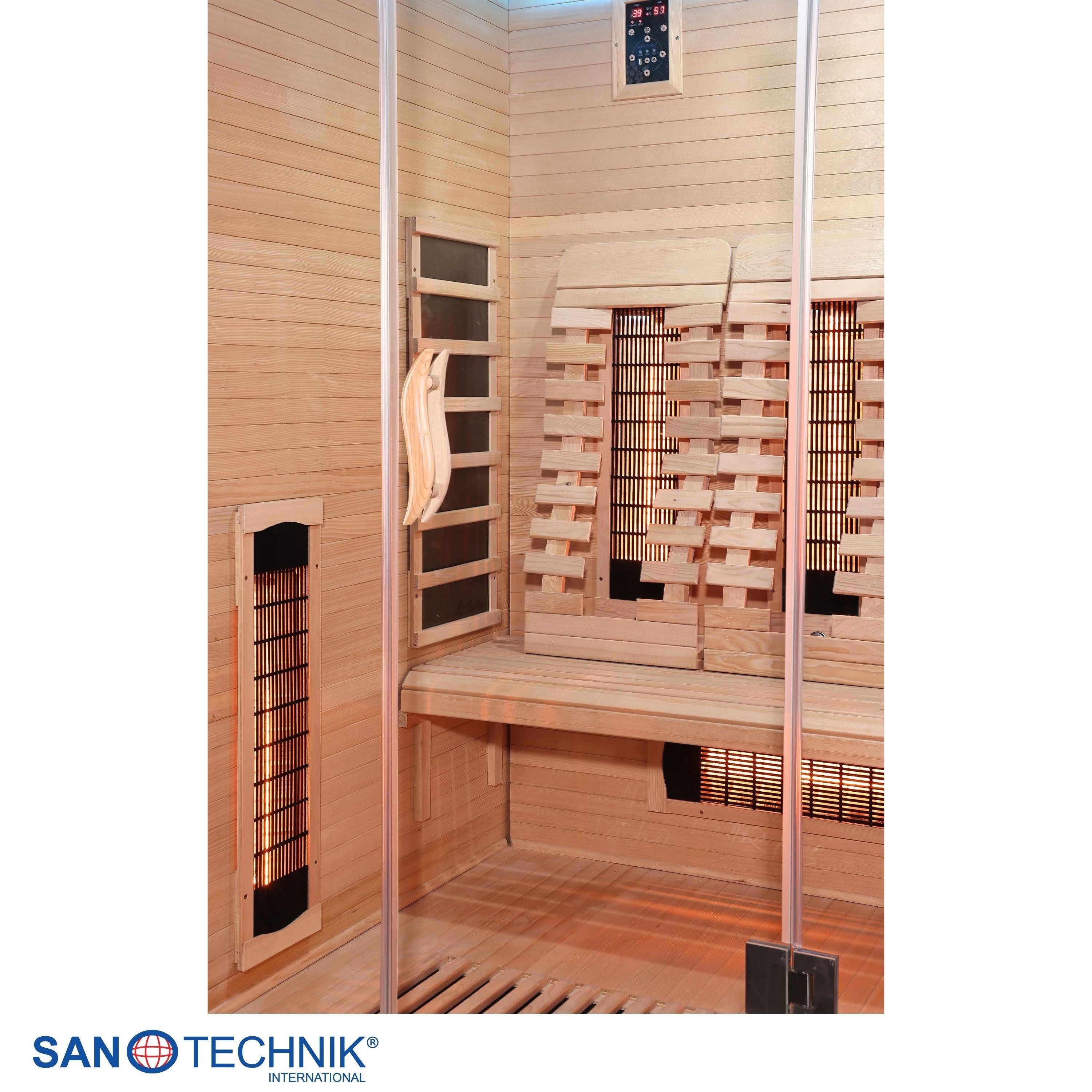 Sanotechnik - OPEN Infrarotkabine für 3 Personen 150x120x200 cm