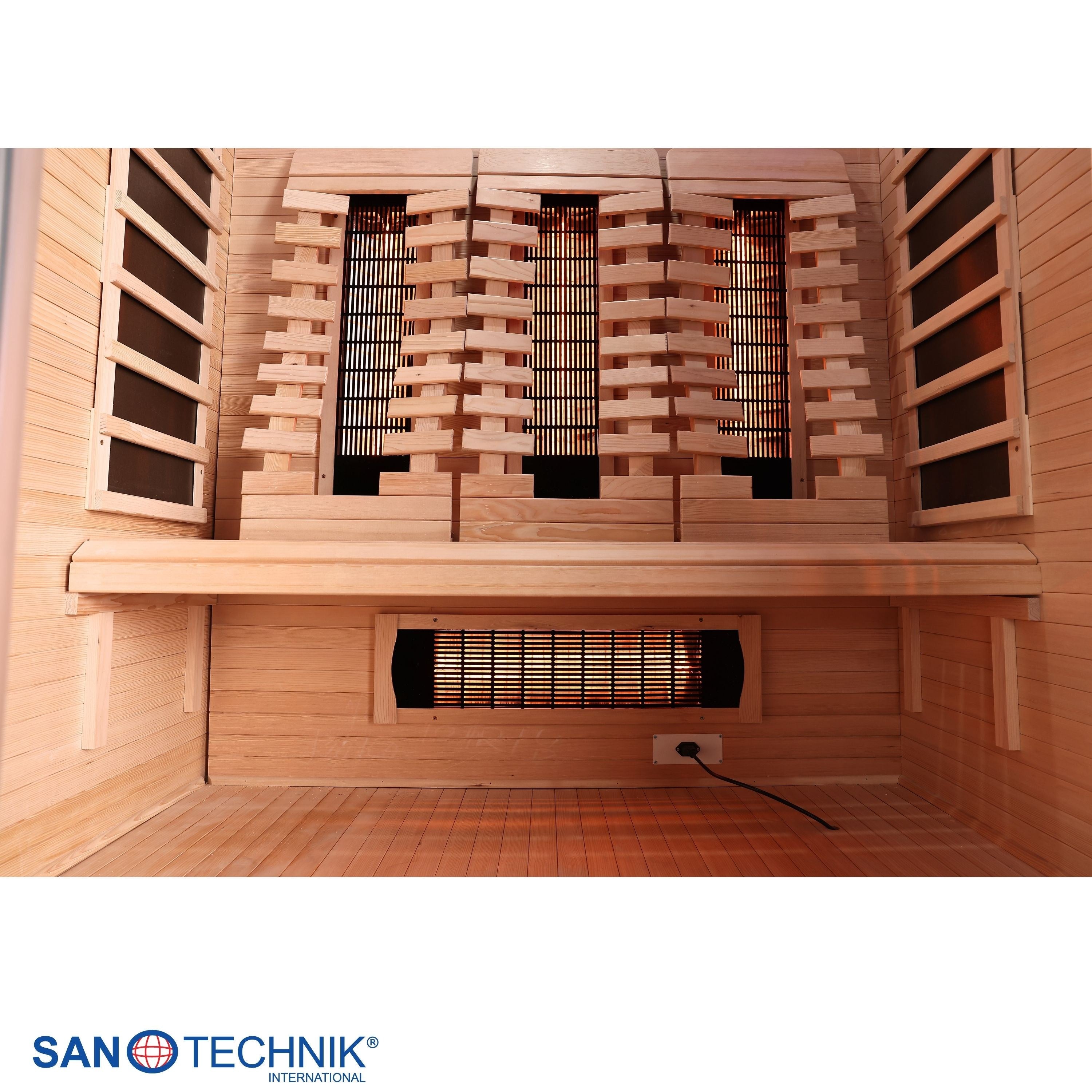 Sanotechnik - OPEN Infrarotkabine für 3 Personen 150x120x200 cm