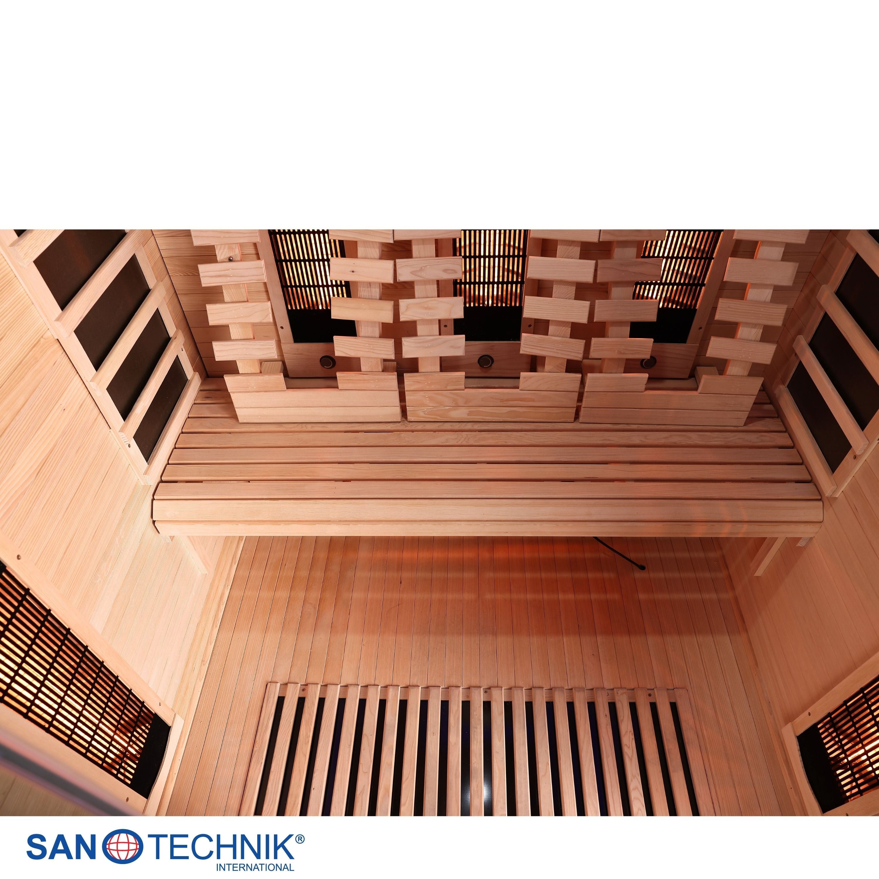 Sanotechnik - OPEN Infrarotkabine für 3 Personen 150x120x200 cm