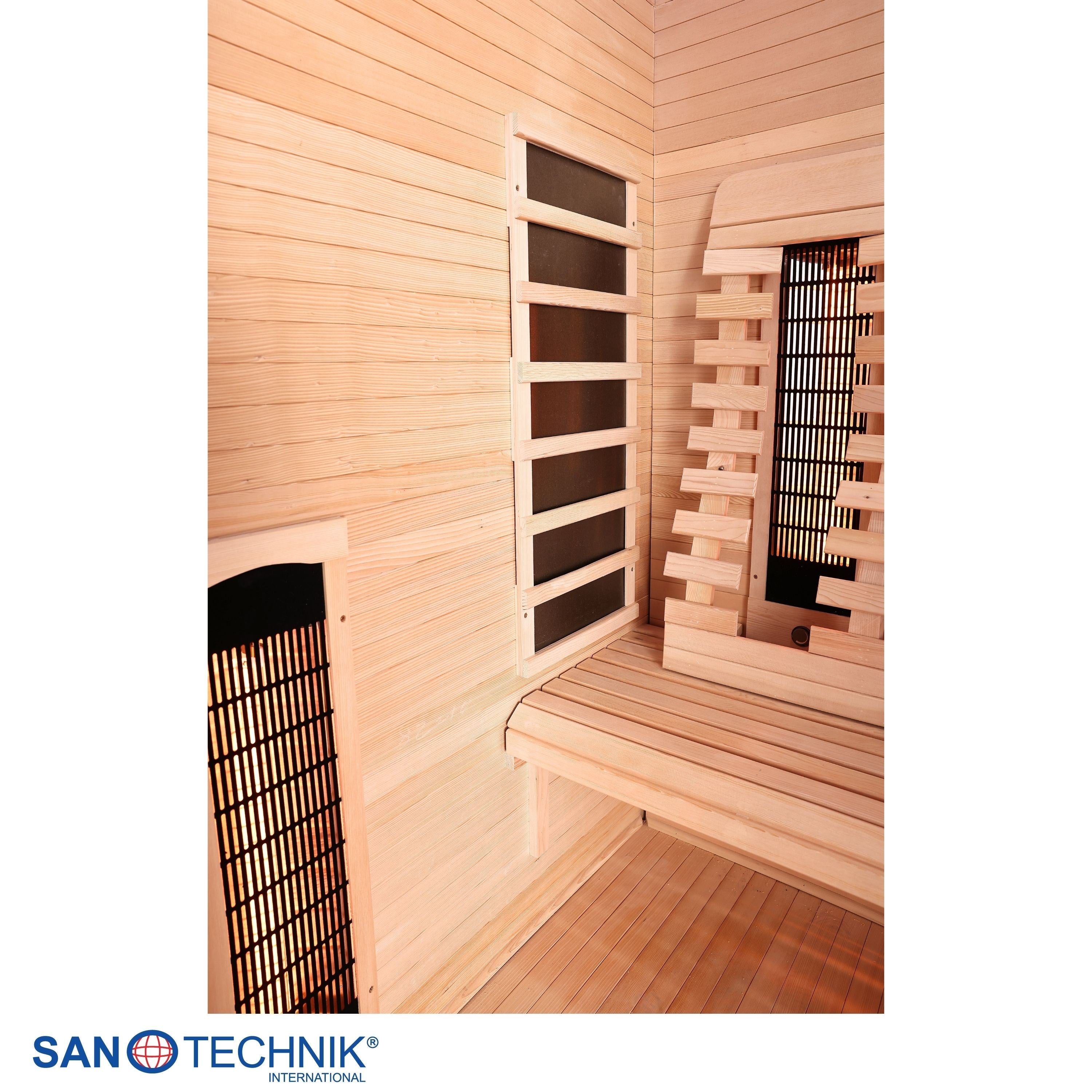Sanotechnik - OPEN Infrarotkabine für 3 Personen 150x120x200 cm