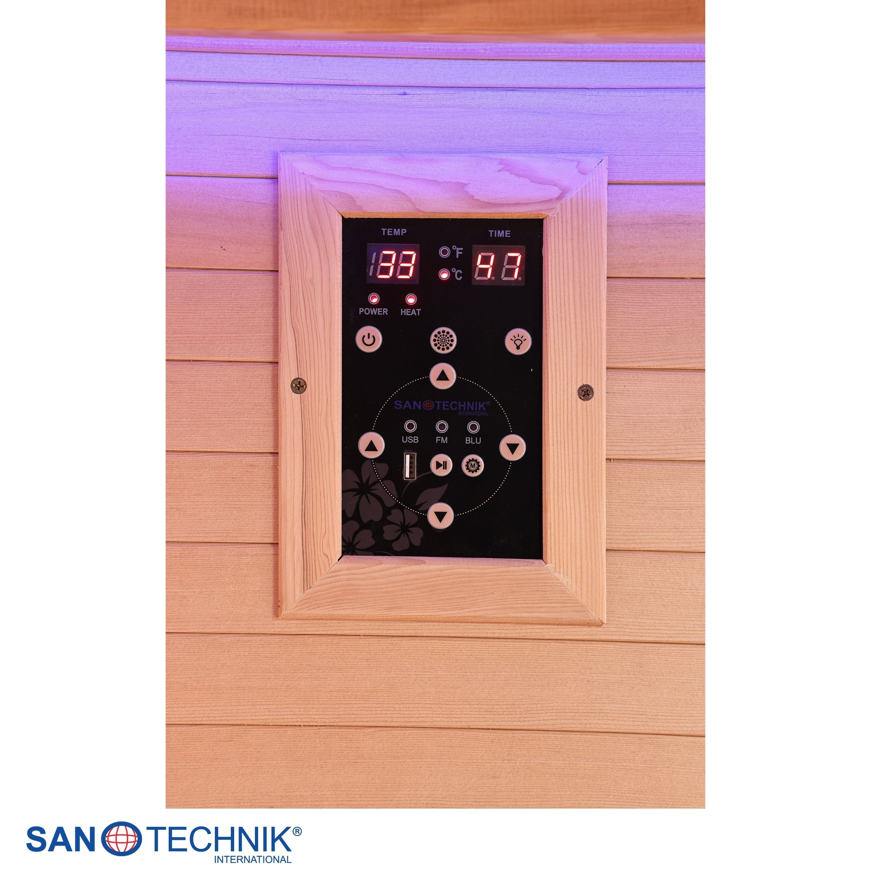 Sanotechnik - OPEN Infrarotkabine für 3 Personen 150x120x200 cm