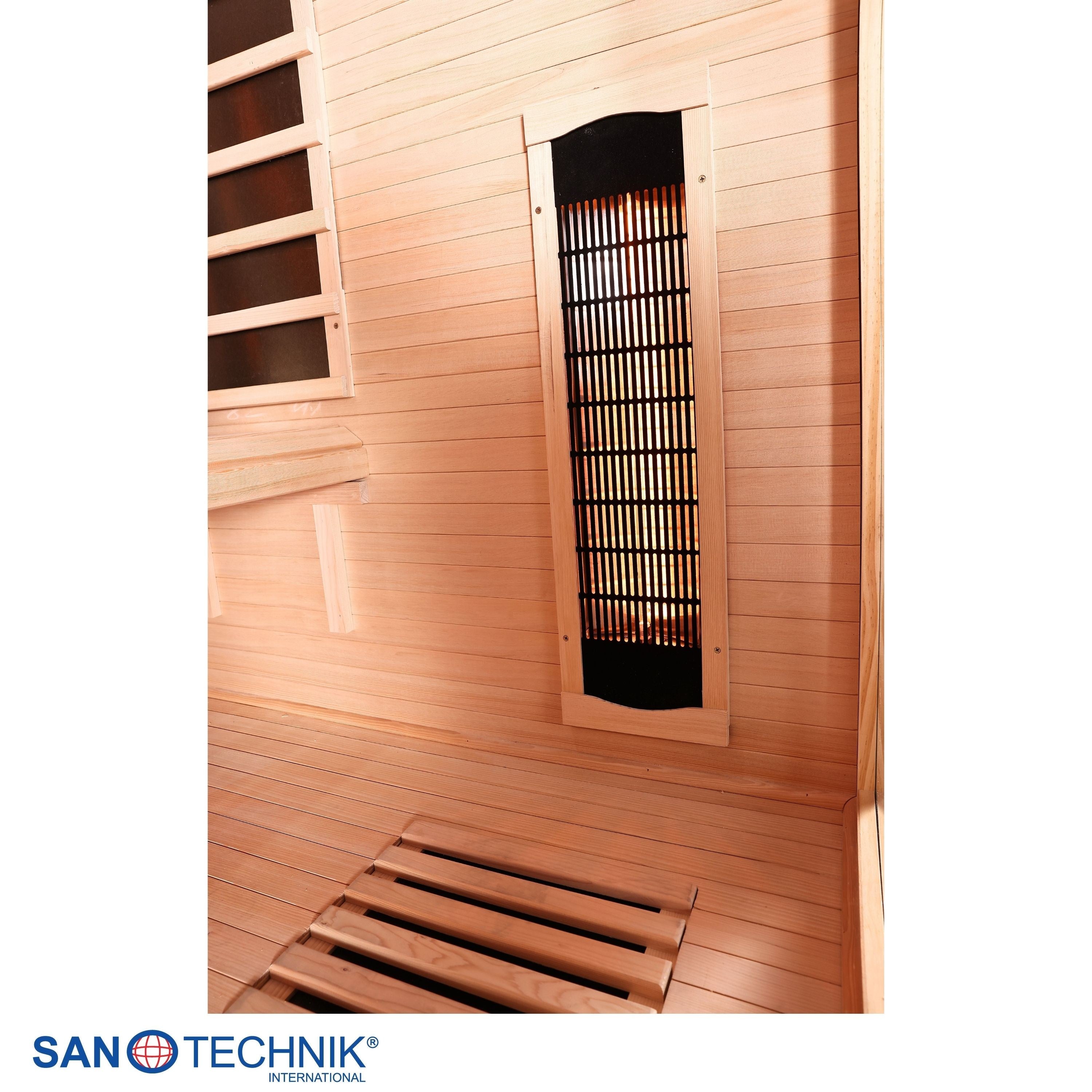 Sanotechnik - OPEN Infrarotkabine für 3 Personen 150x120x200 cm