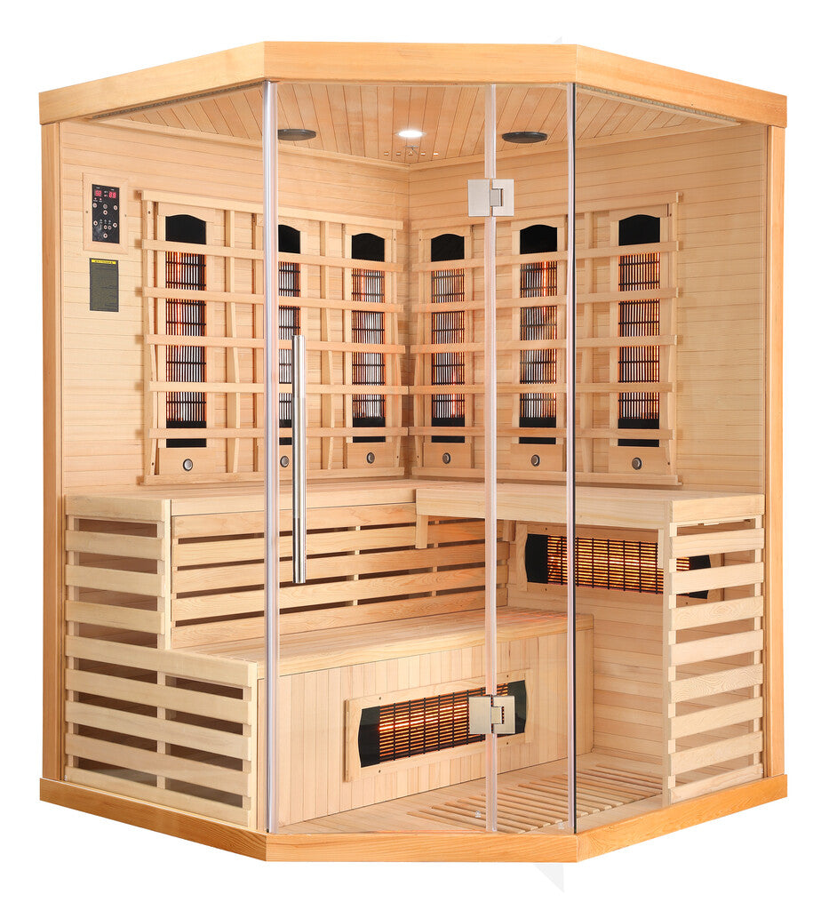 Sanotechnik - DELUXE Infrarotkabine für 3-4 Personen 150x150x200 cm